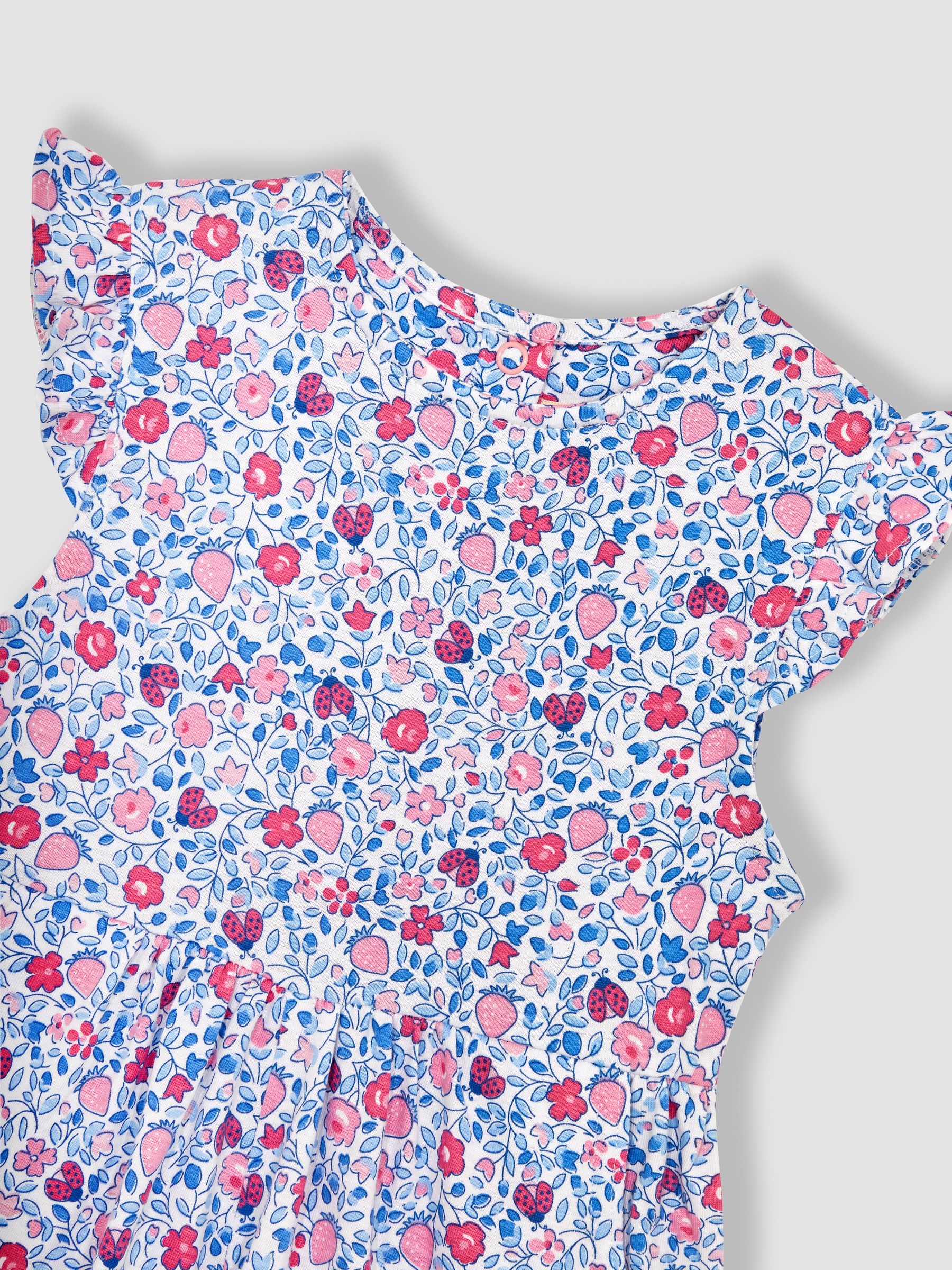 Pink Ladybird Ditsy Floral Playsuit - Image 3 of 3