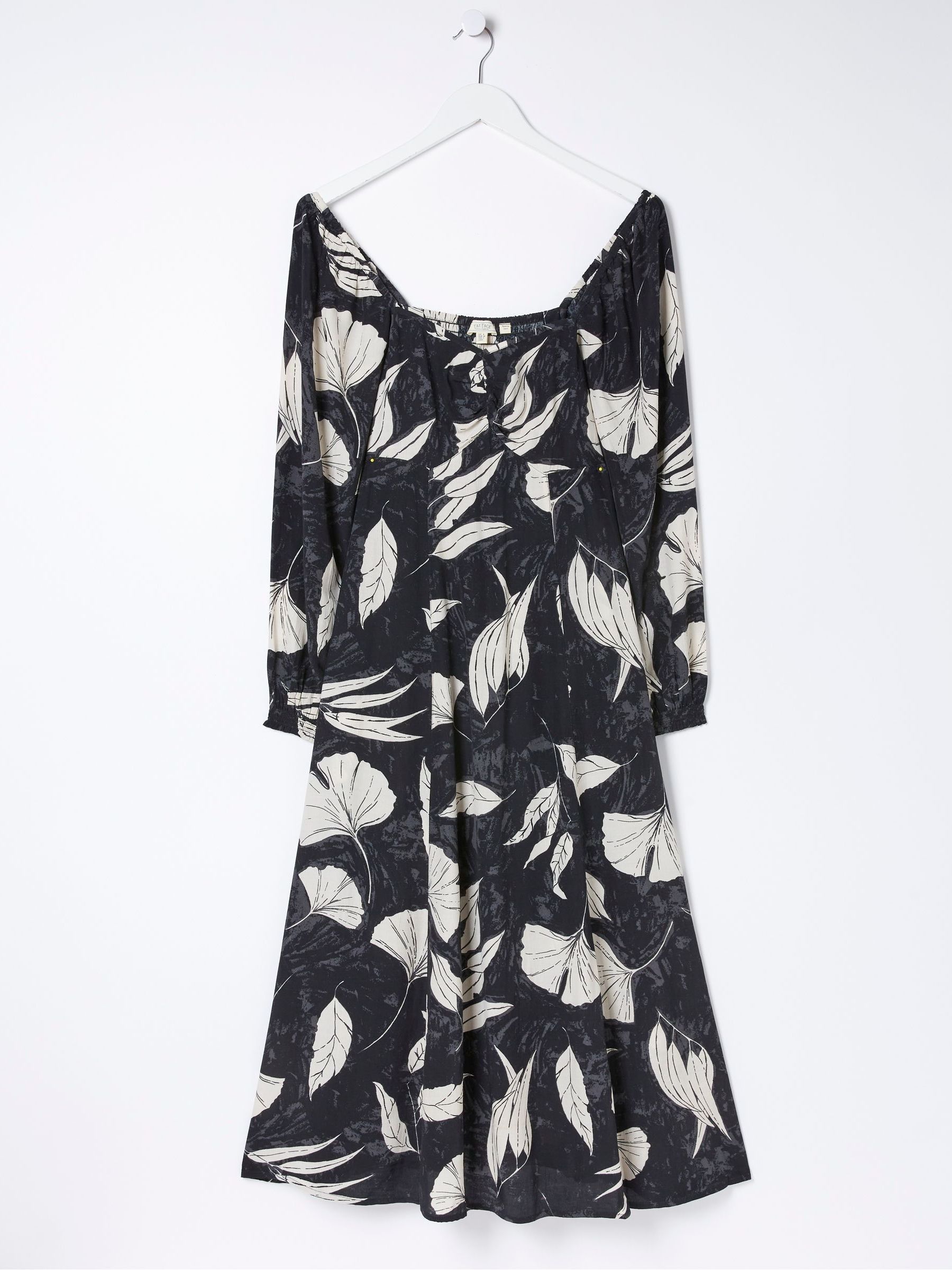 Black Tessa Twilight Leaves Midi Dress - Image 5 of 5