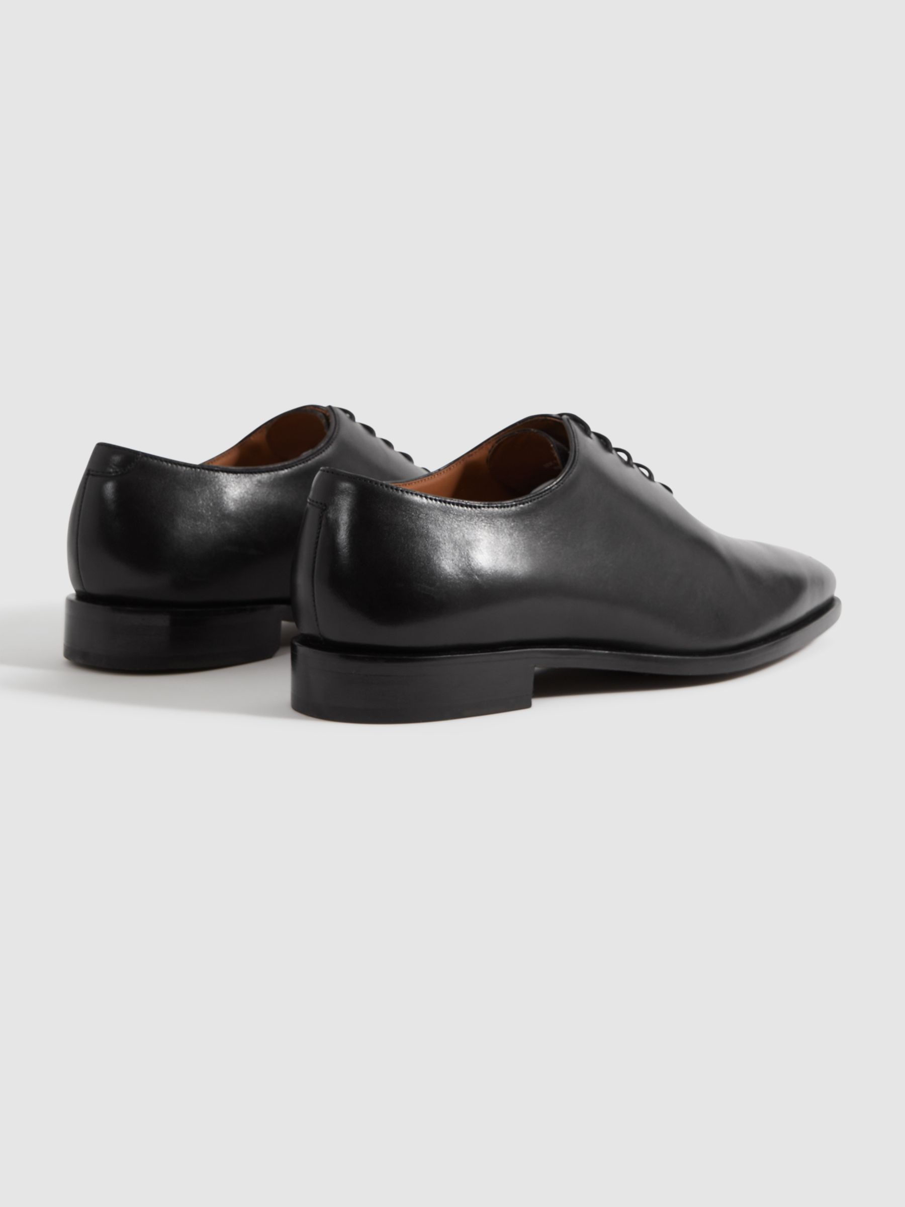 Leather Lace-Up Shoes in Black - Image 4 of 5
