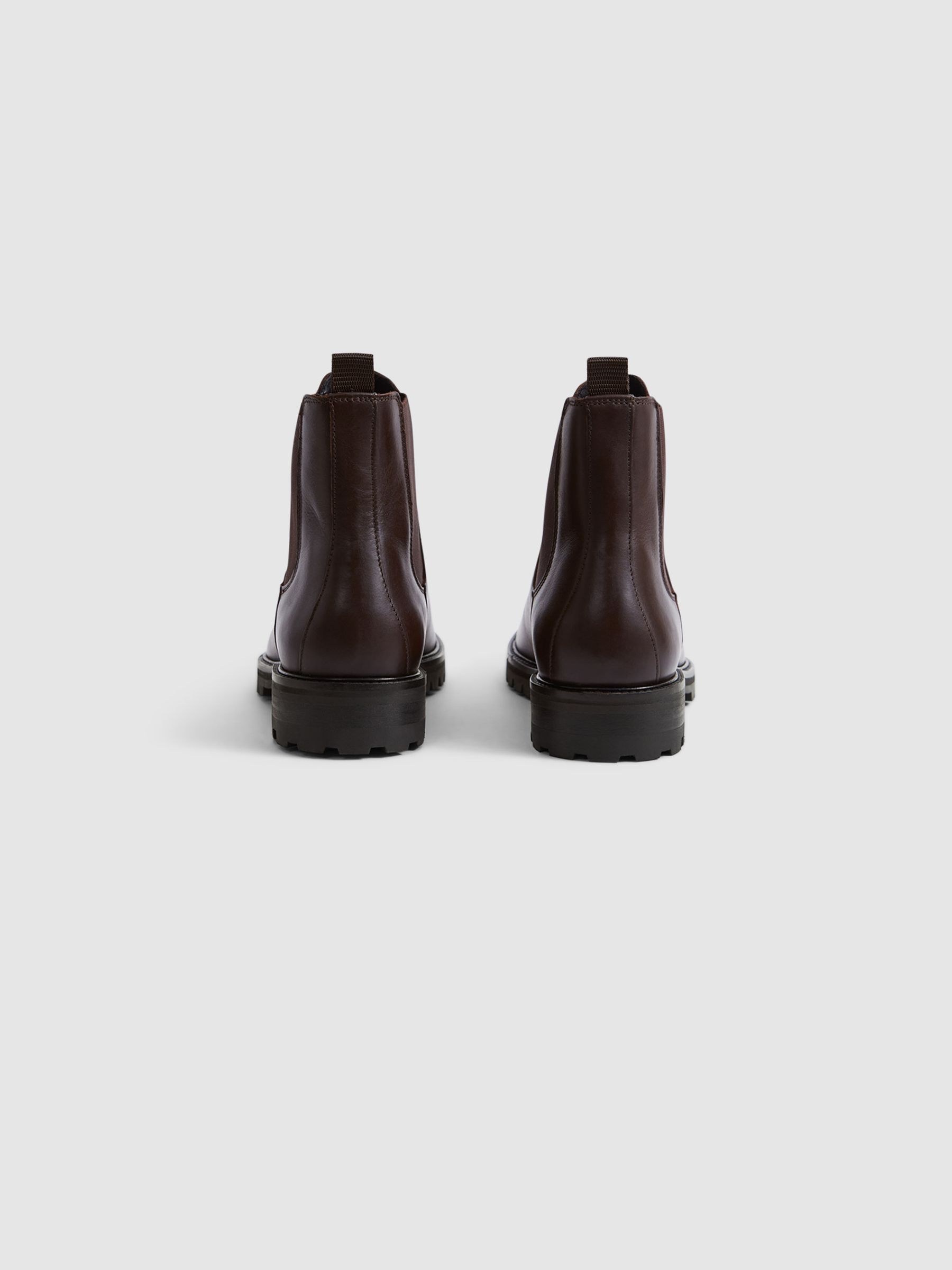 Leather Chelsea Boots in Chocolate - Image 6 of 6