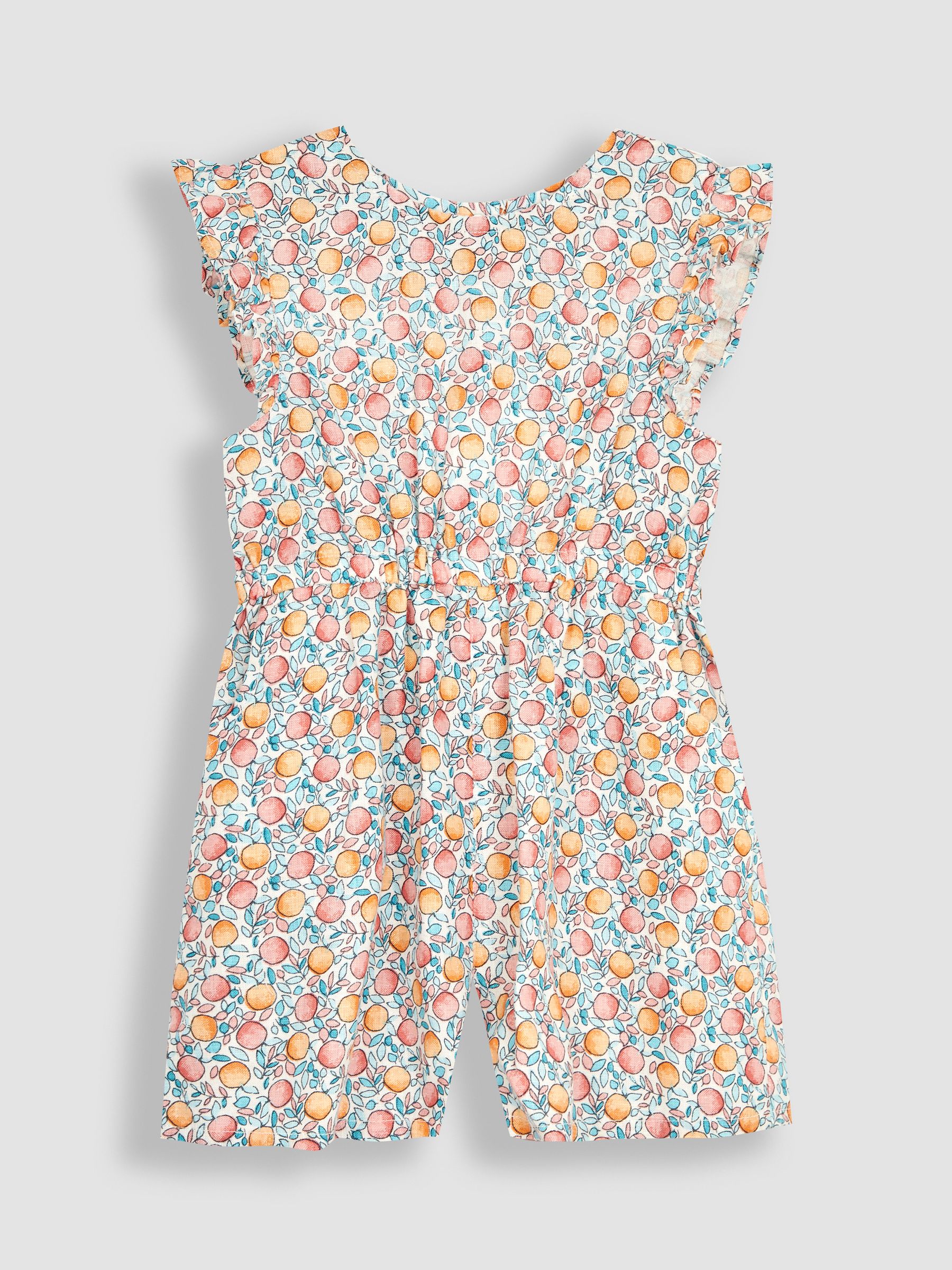 Pink Apple & Peach Floral Playsuit - Image 1 of 3