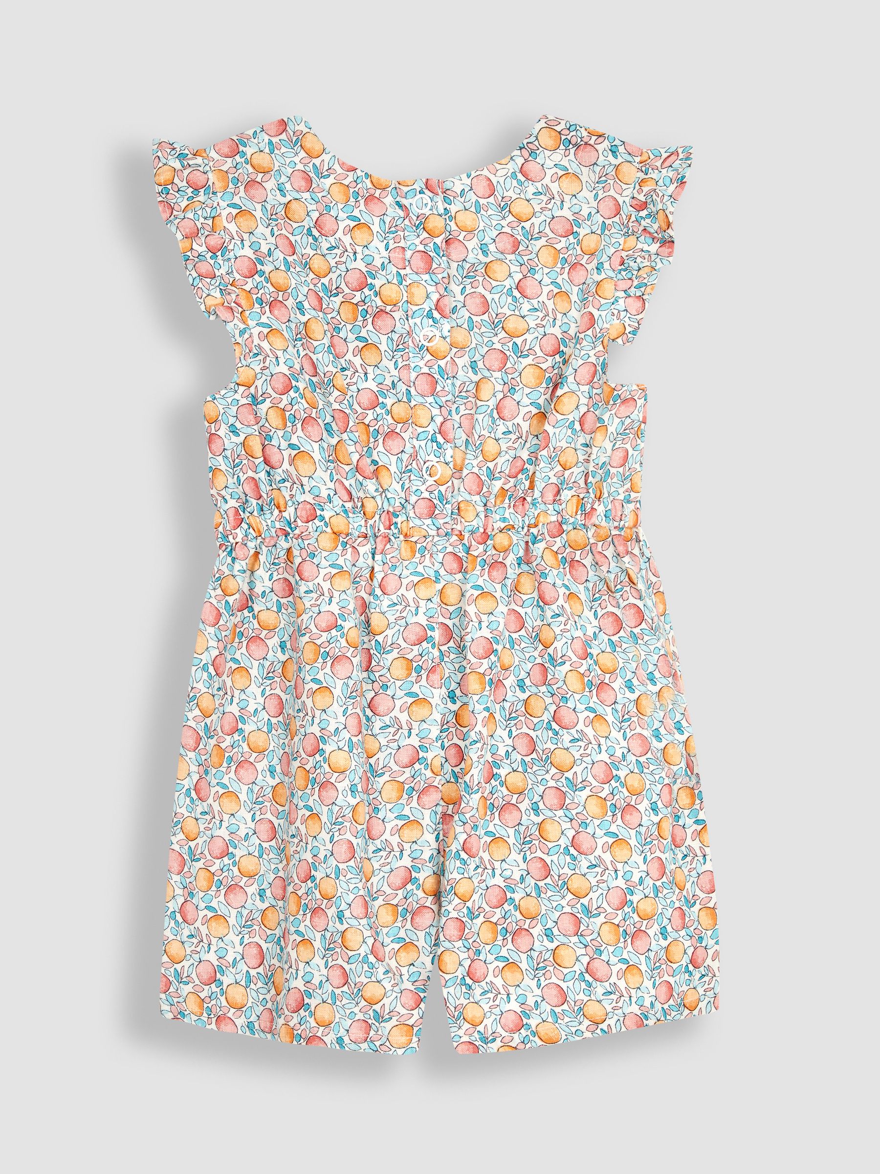 Pink Apple & Peach Floral Playsuit - Image 2 of 3