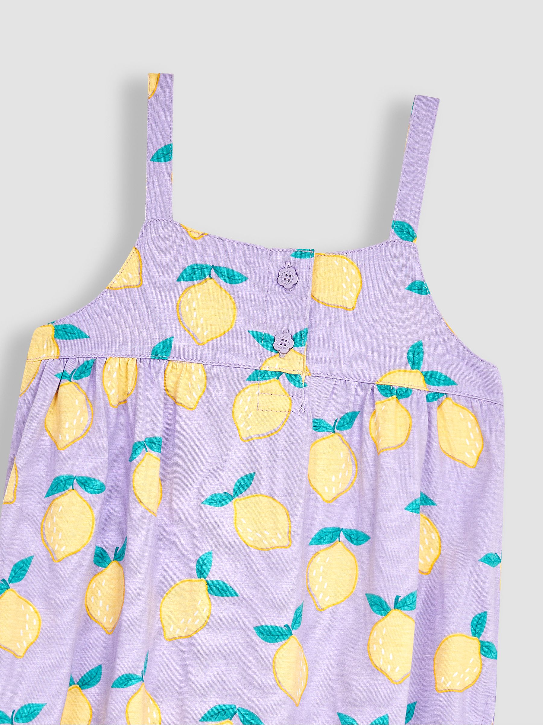 Lilac Purple Lemon Print Jumpsuit - Image 3 of 3