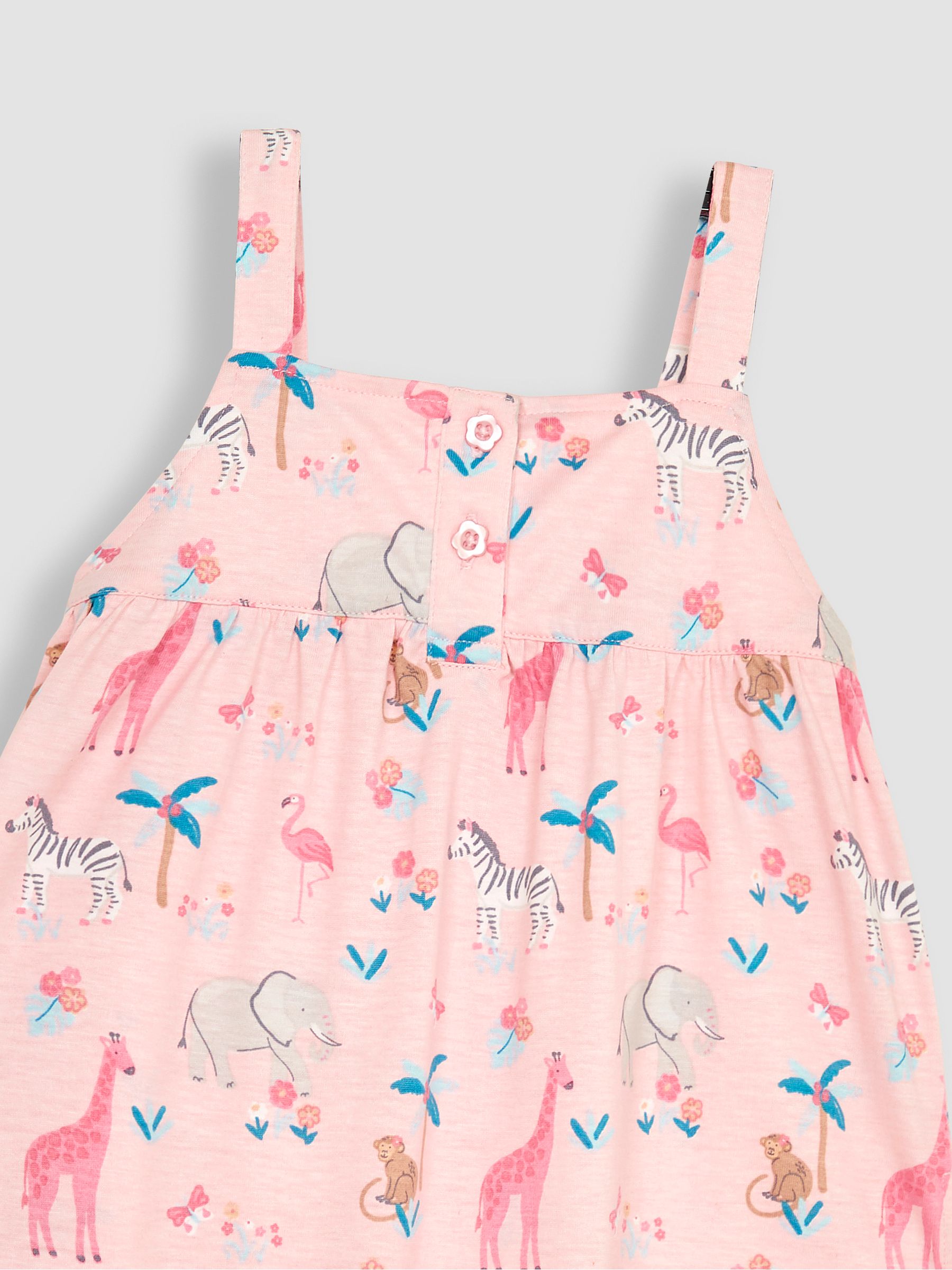 Pink Jungle Safari Print Jumpsuit - Image 3 of 3
