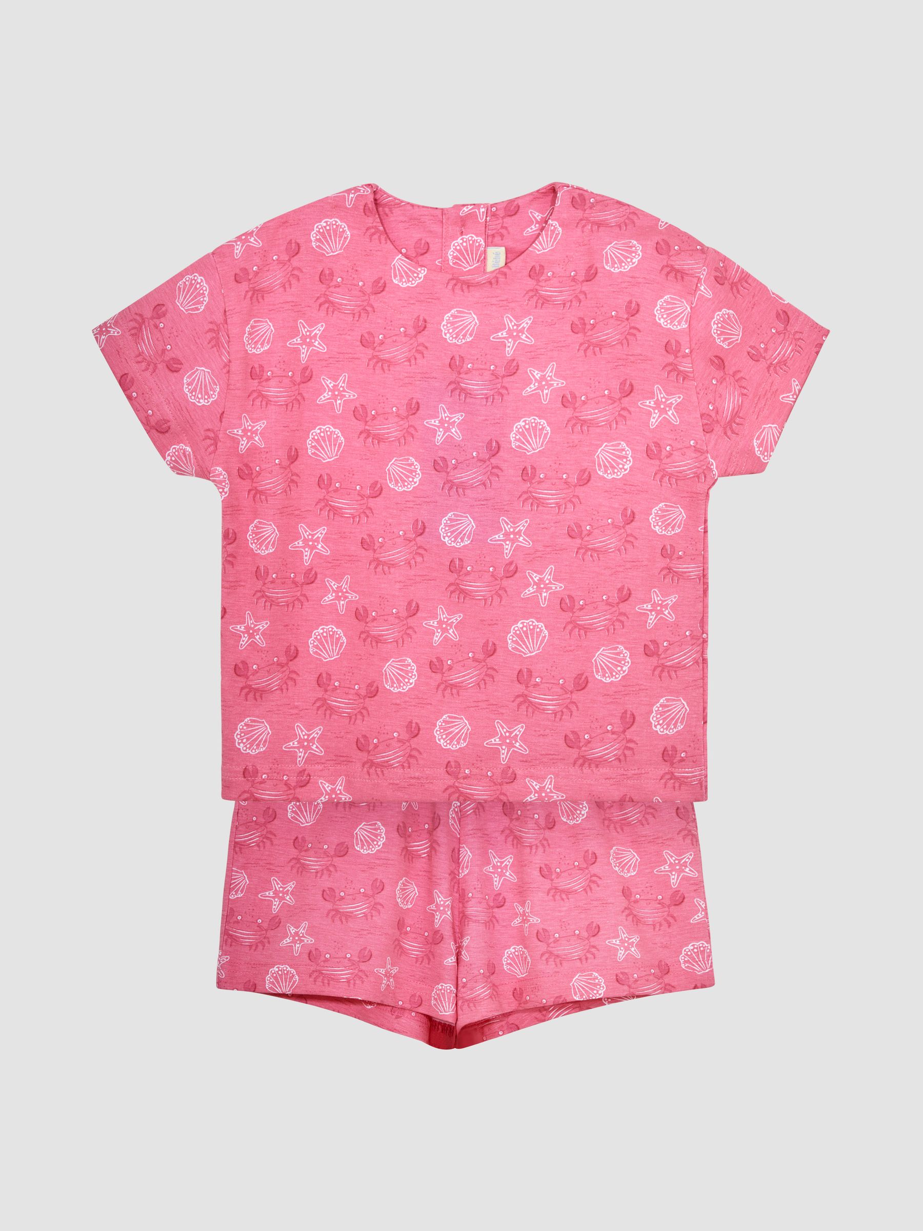Coral 2-Piece Crab T-Shirt & Shorts Set - Image 1 of 4