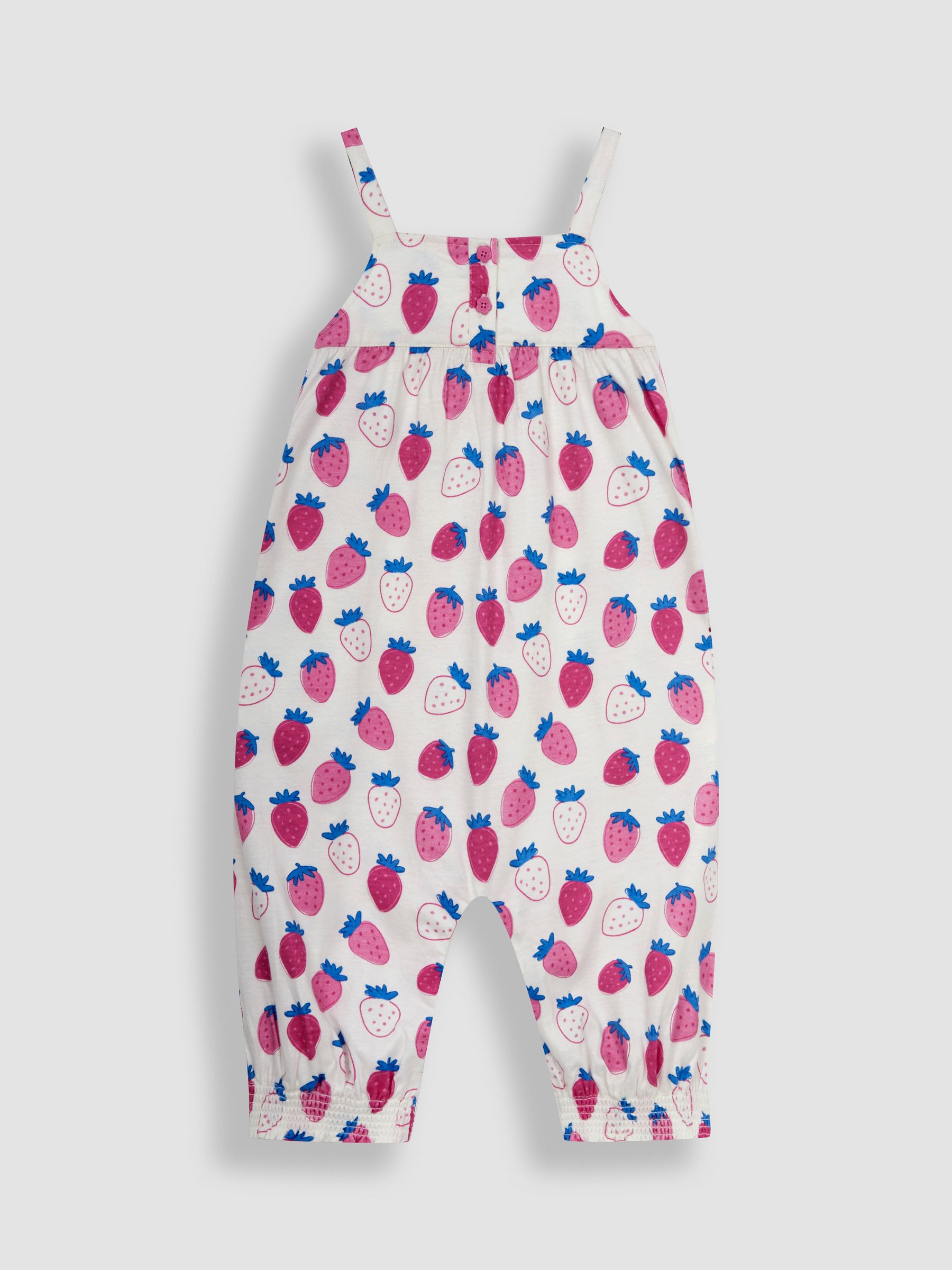 Pink Strawberry Print Jumpsuit - Image 1 of 1
