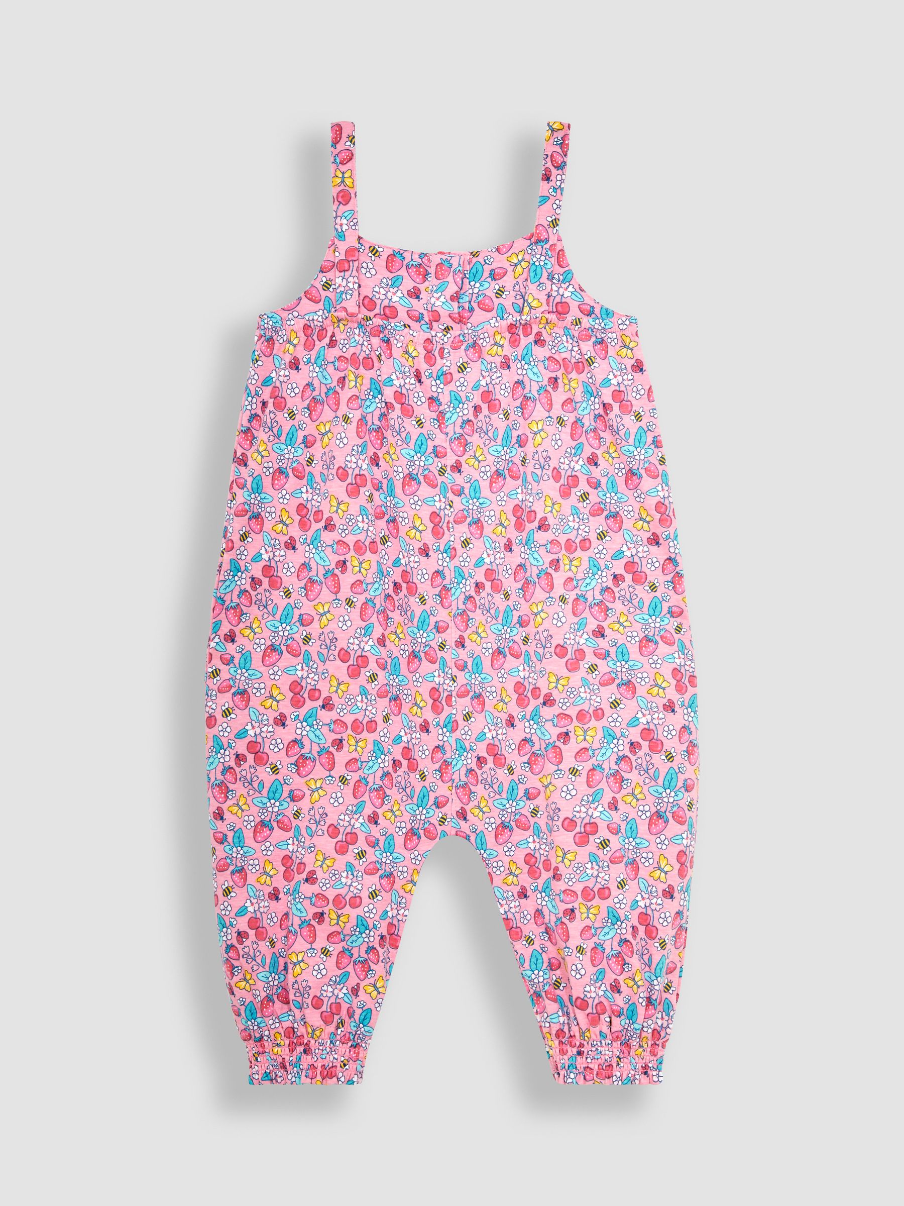 Pink Strawberry Garden Floral Print Jumpsuit - Image 2 of 3