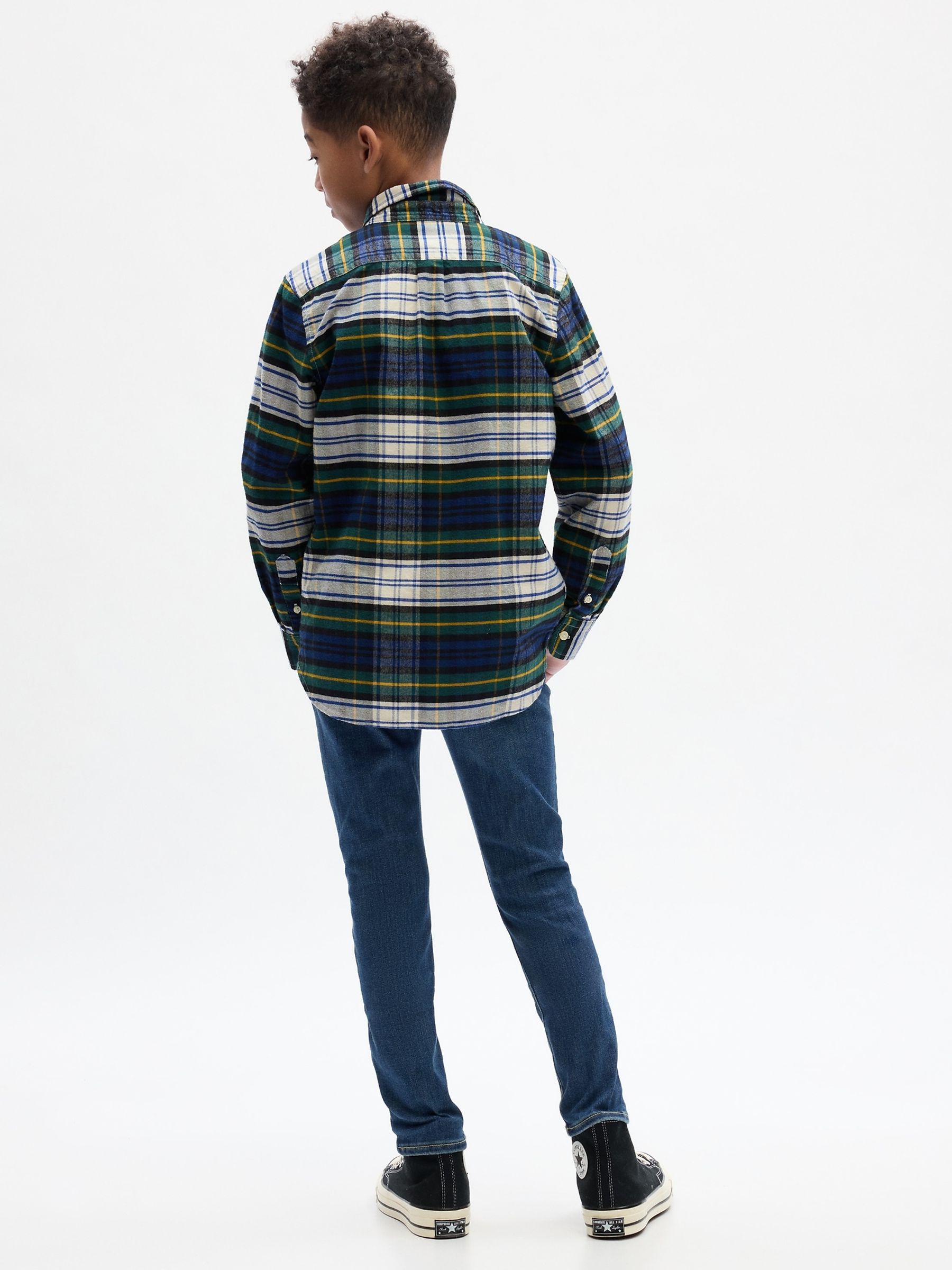 Mid Wash Blue Skinny Fit Stretch Jeans (6-14yrs) - Image 2 of 5