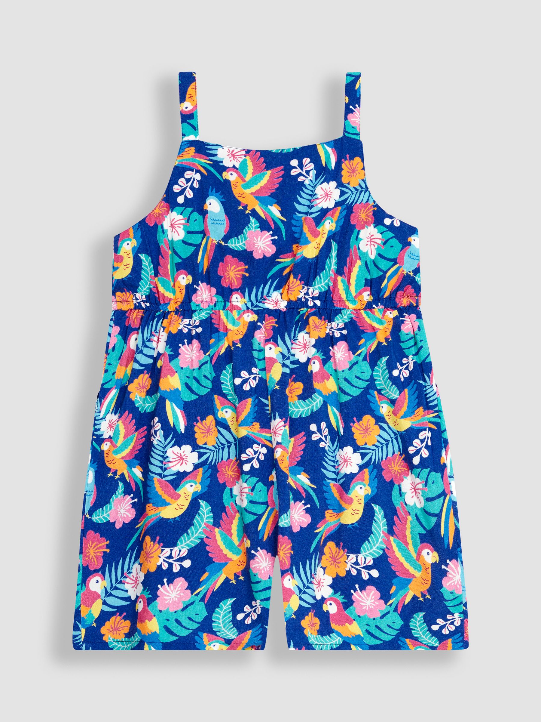 Navy Tropical Bird Playsuit - Image 1 of 3
