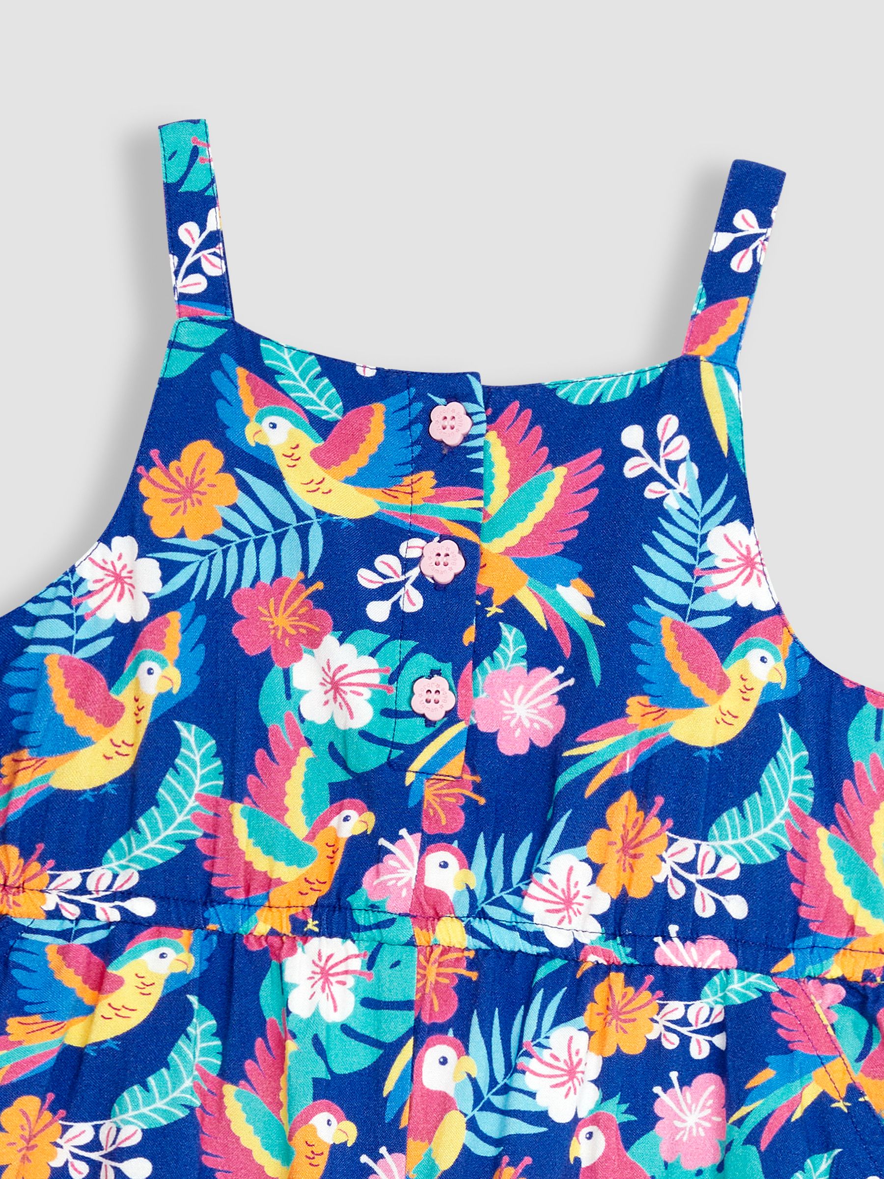 Navy Tropical Bird Playsuit - Image 3 of 3
