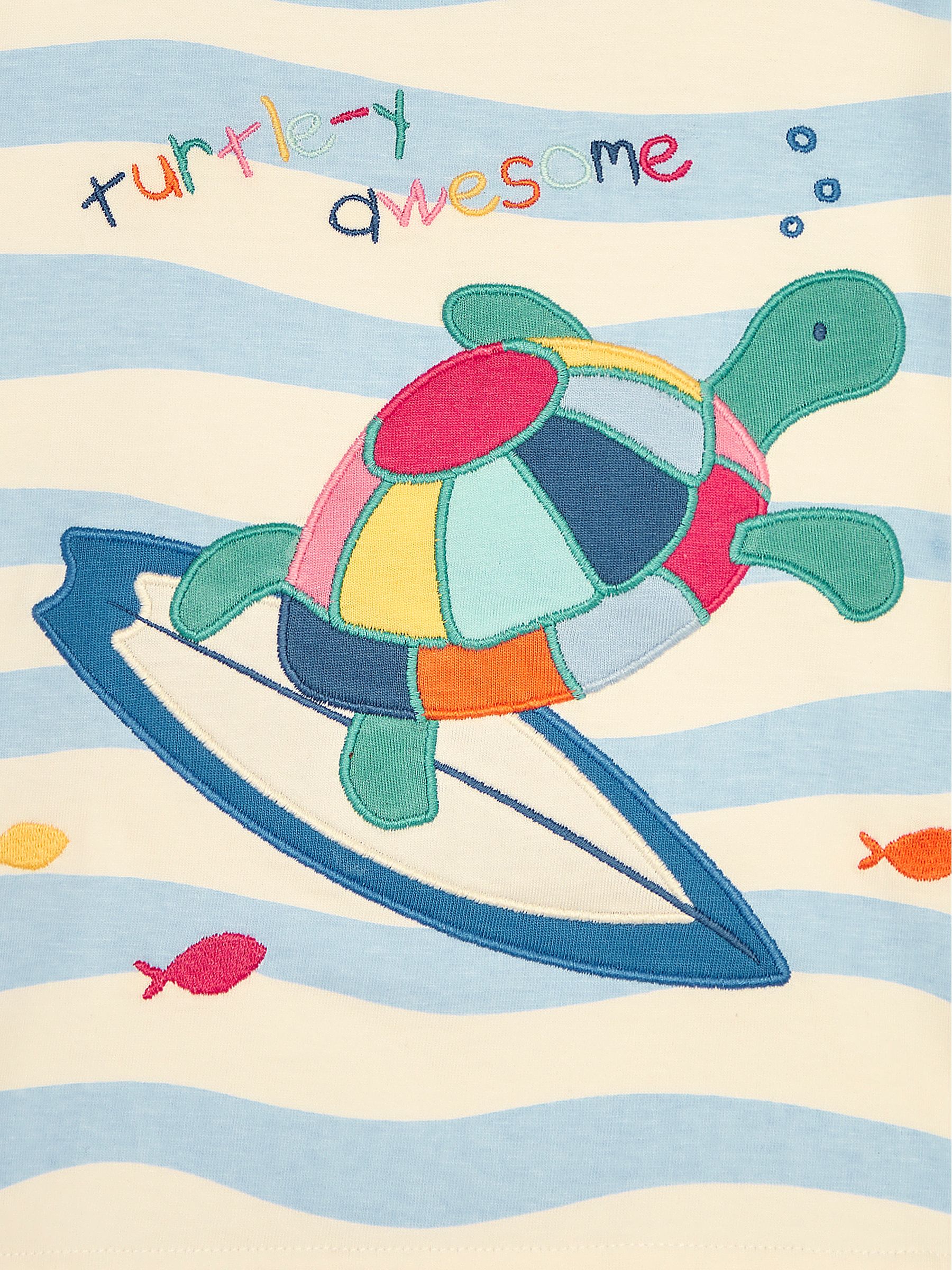 Blue Turtle Appliqué T-Shirt - Image 3 of 3