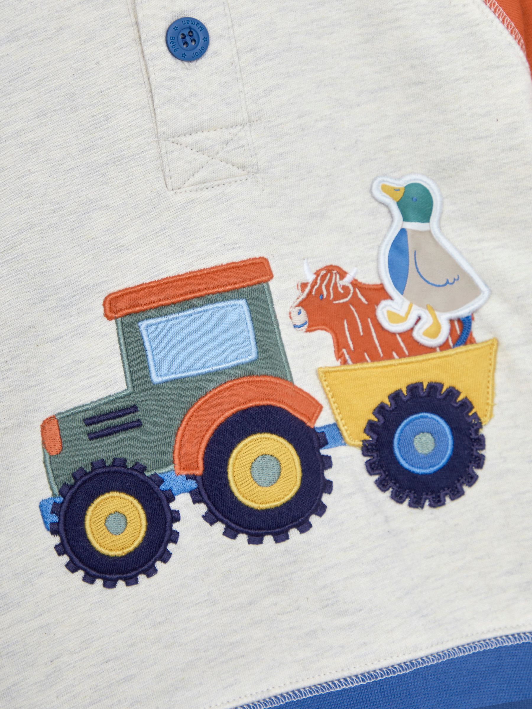 Natural Tractor Appliqué Hooded Sweatshirt - Image 3 of 3