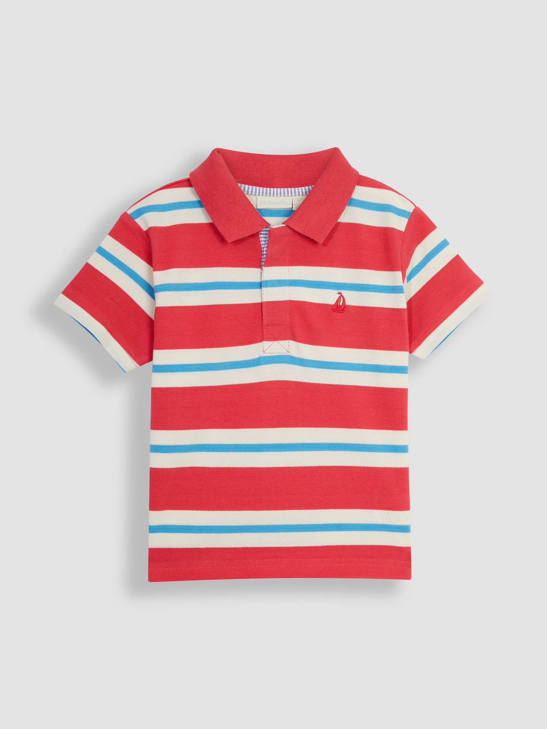 Pink Classic Stripe Polo Shirt - Image 1 of 3