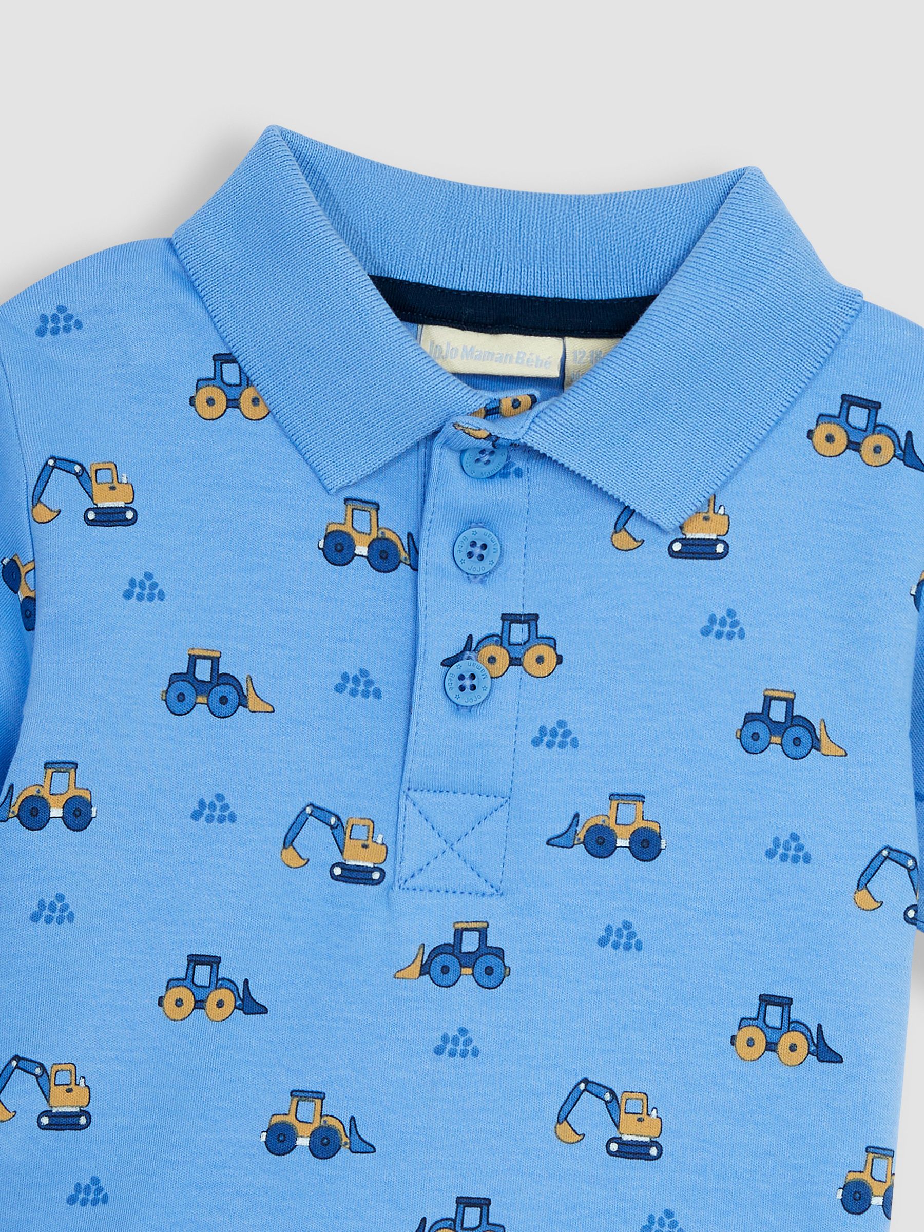 Blue Digger Printed Polo Shirt - Image 2 of 3
