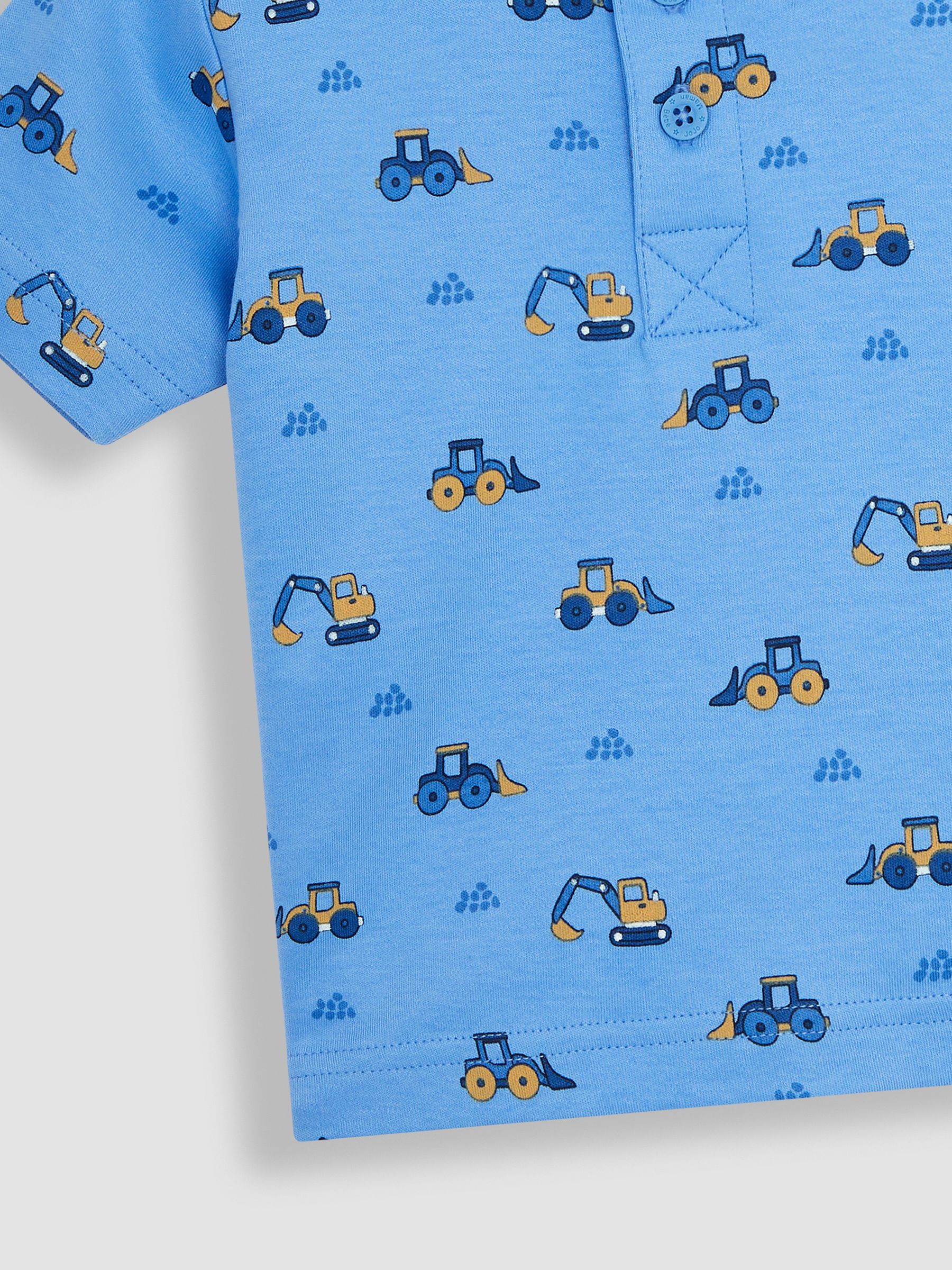 Blue Digger Printed Polo Shirt - Image 3 of 3