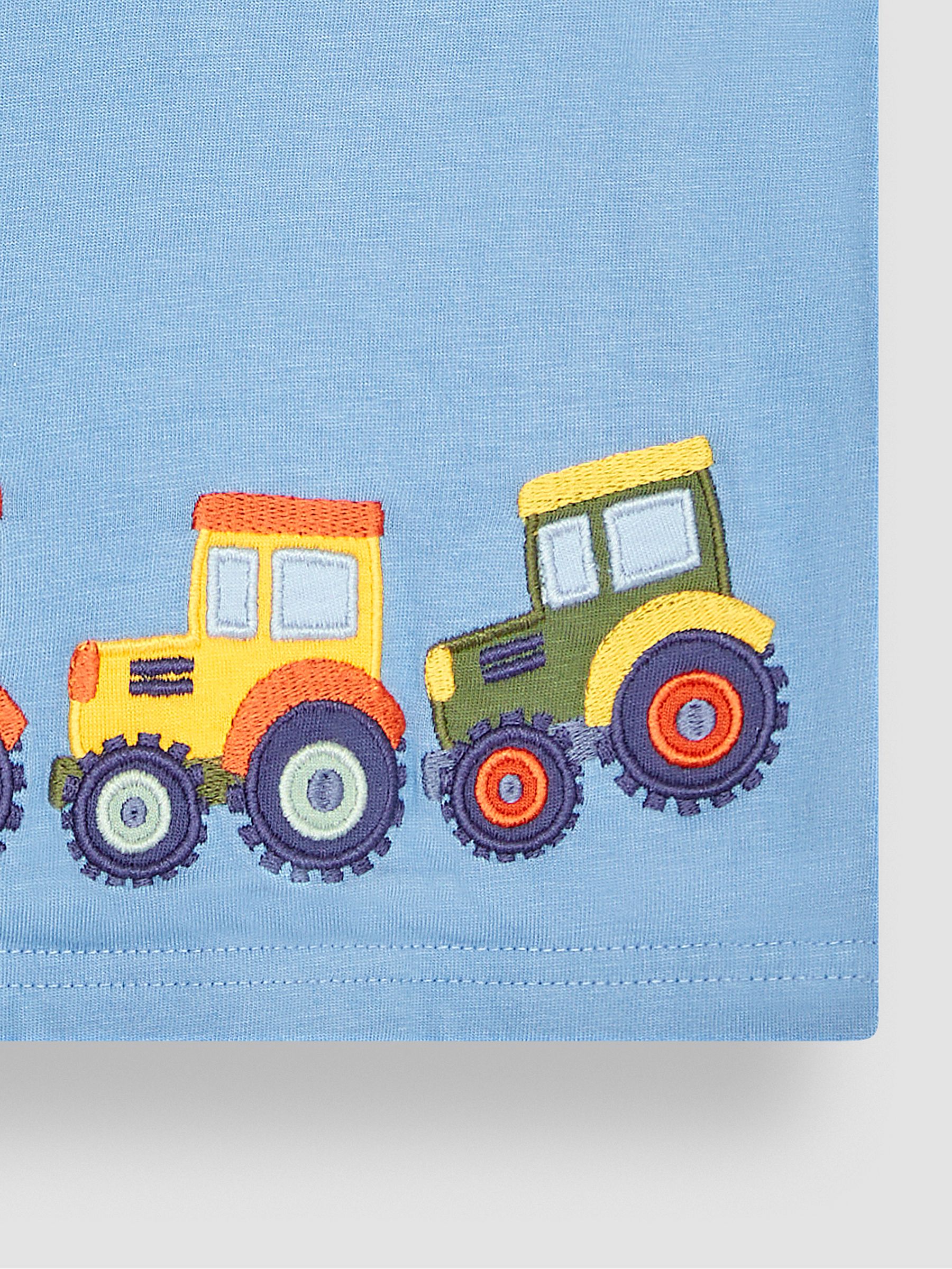 Blue Tractor Appliqué Border T-Shirt - Image 3 of 3