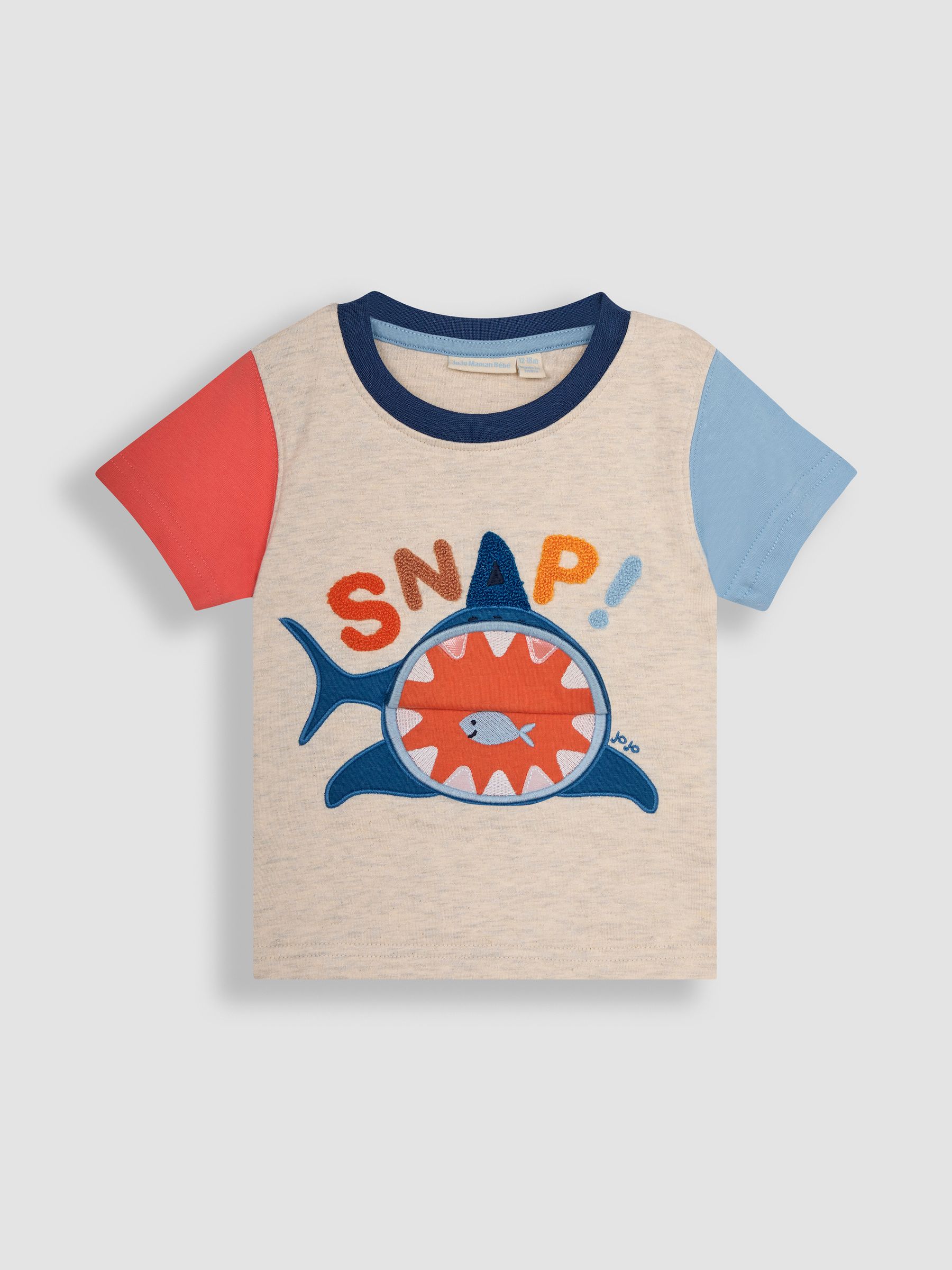 Natural Shark Interactive Appliqué T-Shirt - Image 4 of 5