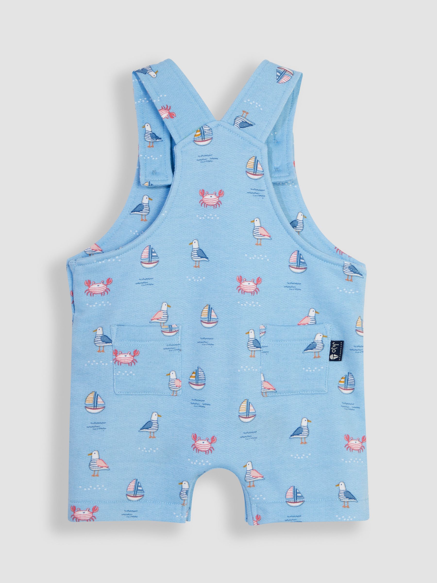 Blue Nautical Dungarees & T-Shirt 2-Piece Set - Image 4 of 6