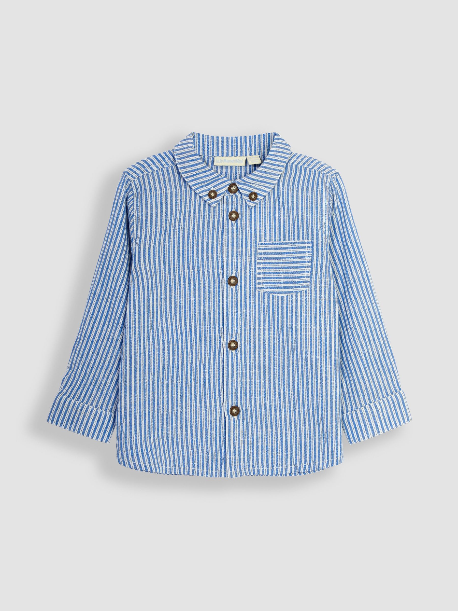 Blue Ticking Stripe Shirt - Image 1 of 3