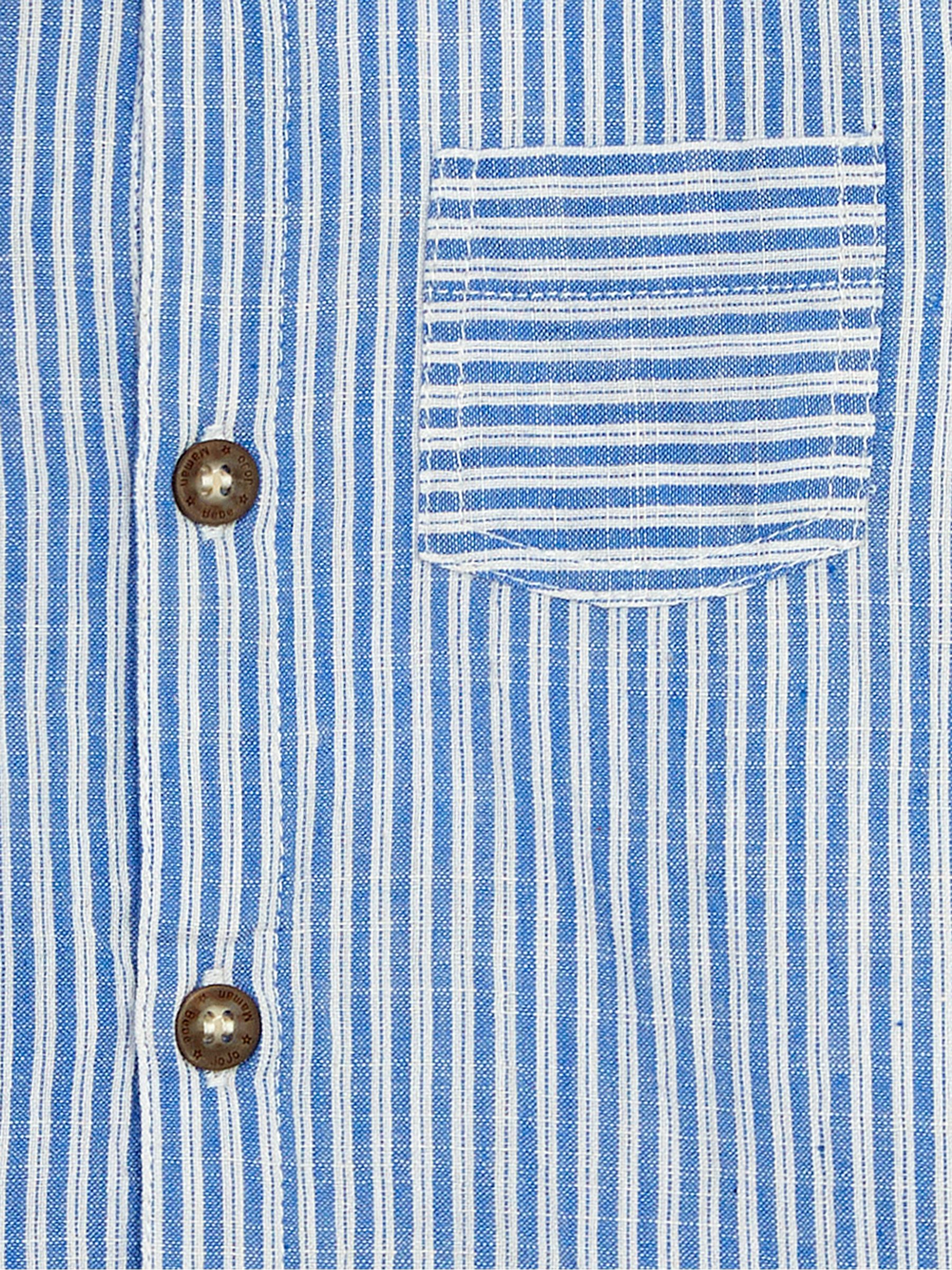 Blue Ticking Stripe Shirt - Image 3 of 3