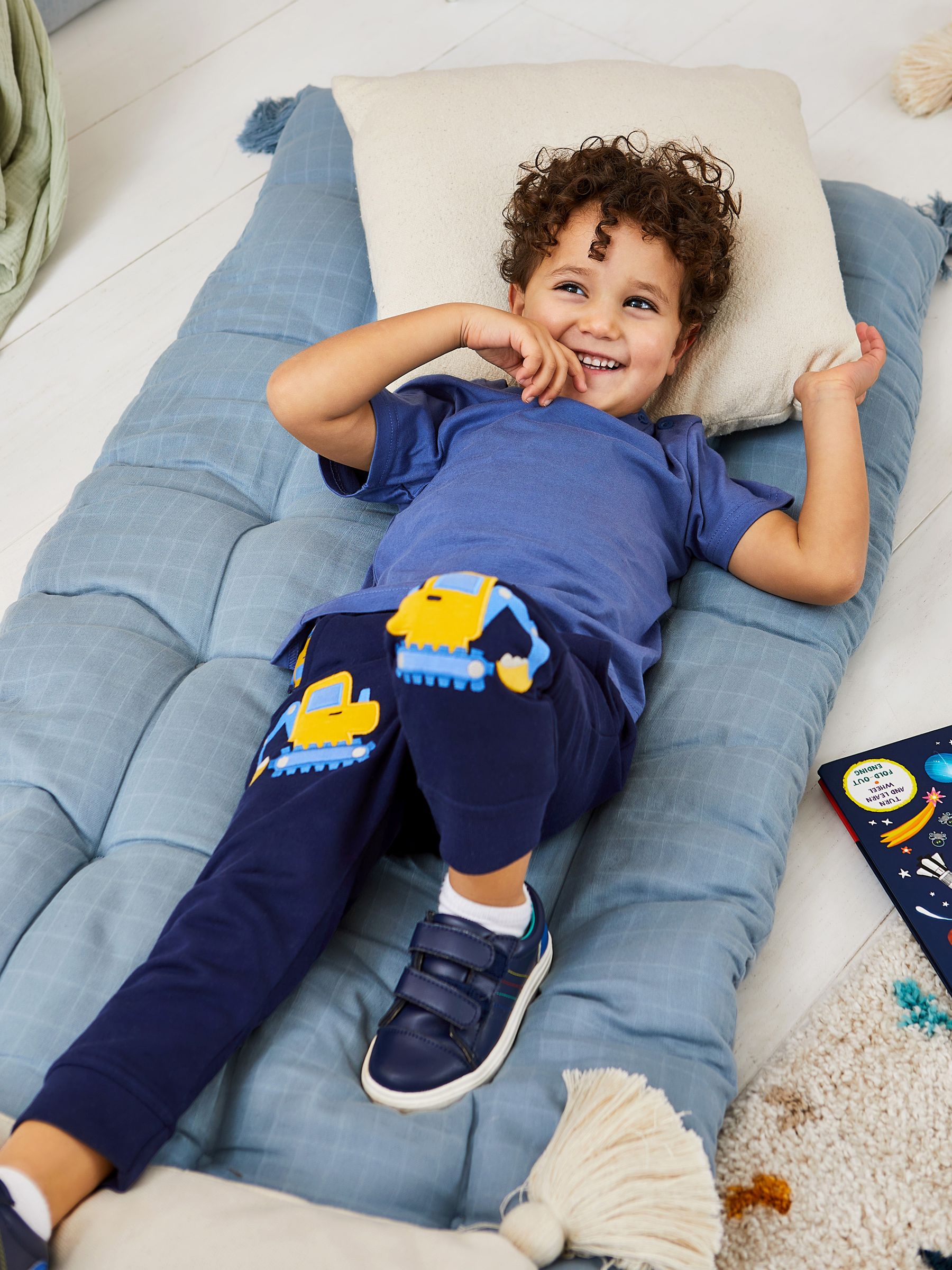 Navy Blue Digger Appliqué Pet in Pocket Joggers - Image 2 of 6