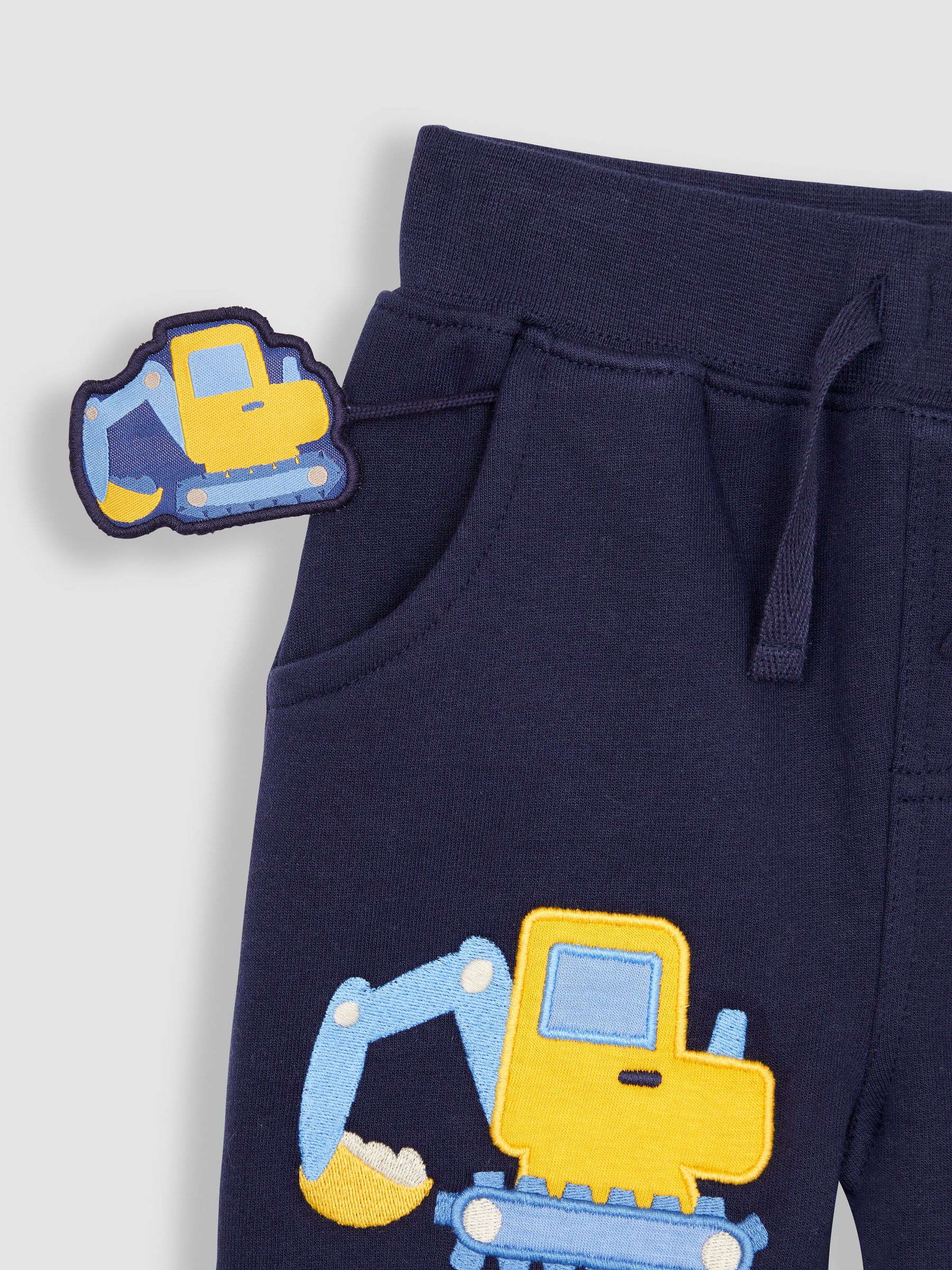 Navy Blue Digger Appliqué Pet in Pocket Joggers - Image 6 of 6