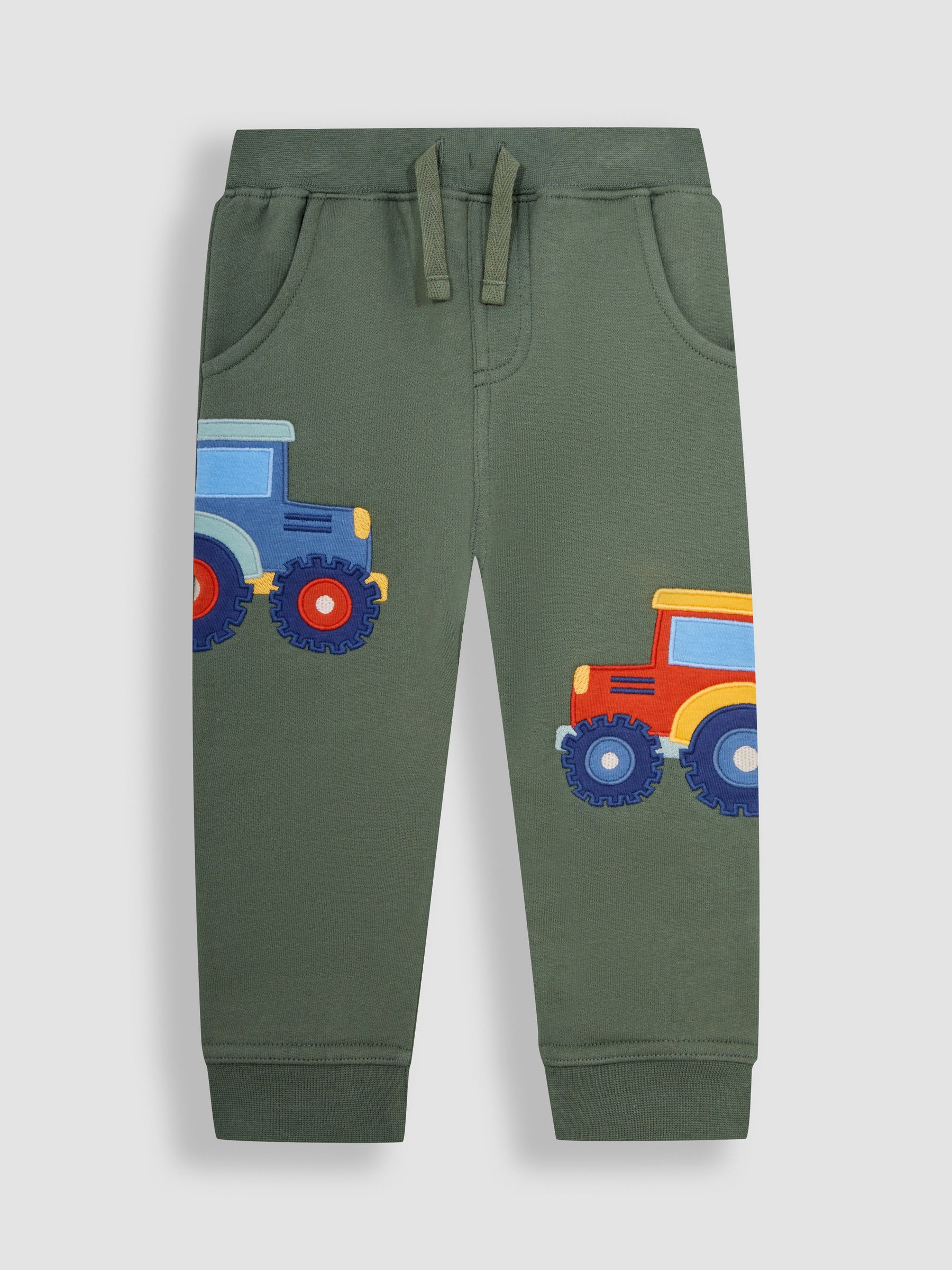 Khaki Green Tractor Appliqué Pet in Pocket Joggers - Image 2 of 3