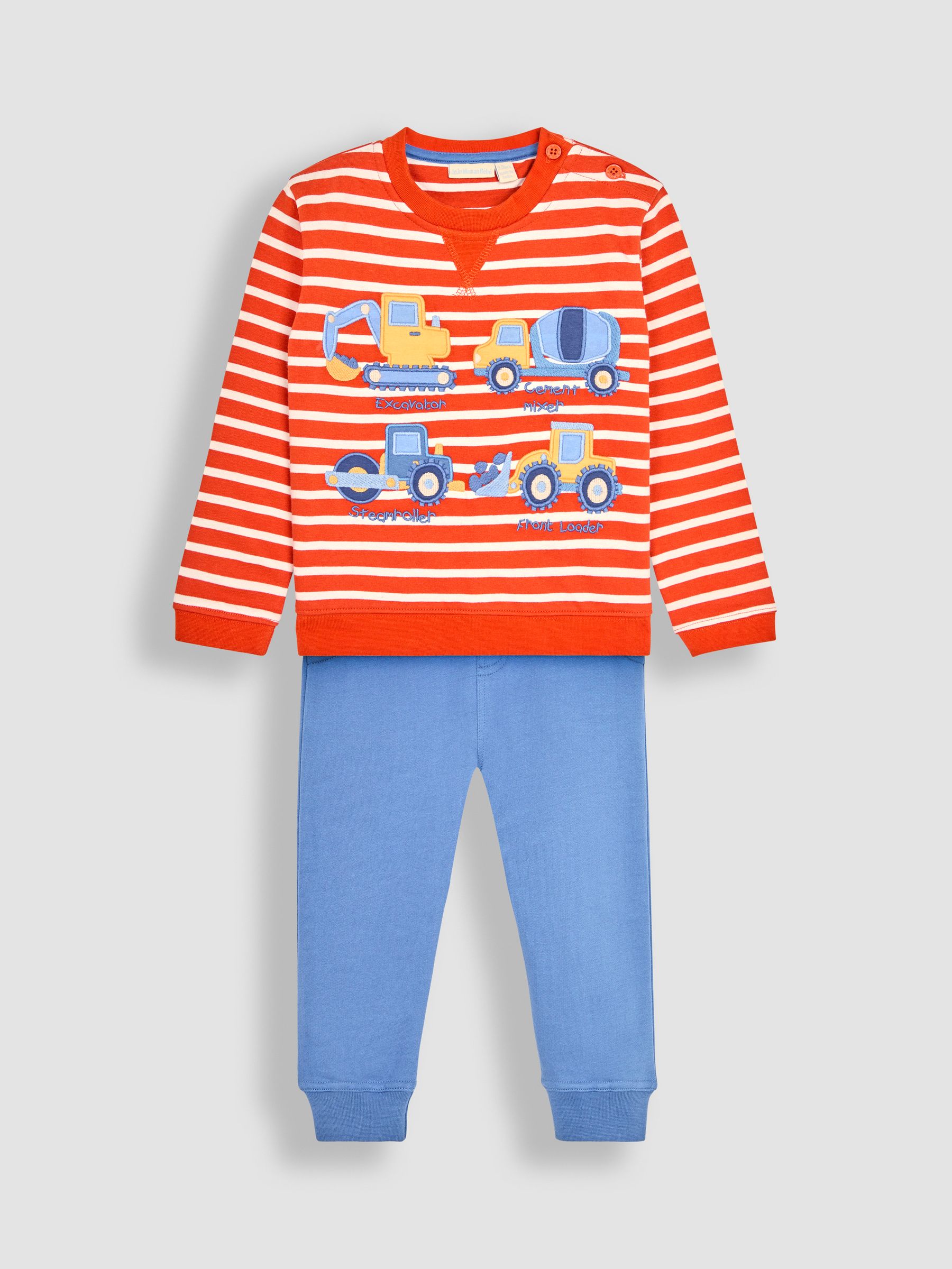 Orange Transport Appliqué Jersey Sweatshirt & Leggings Set - Image 2 of 6