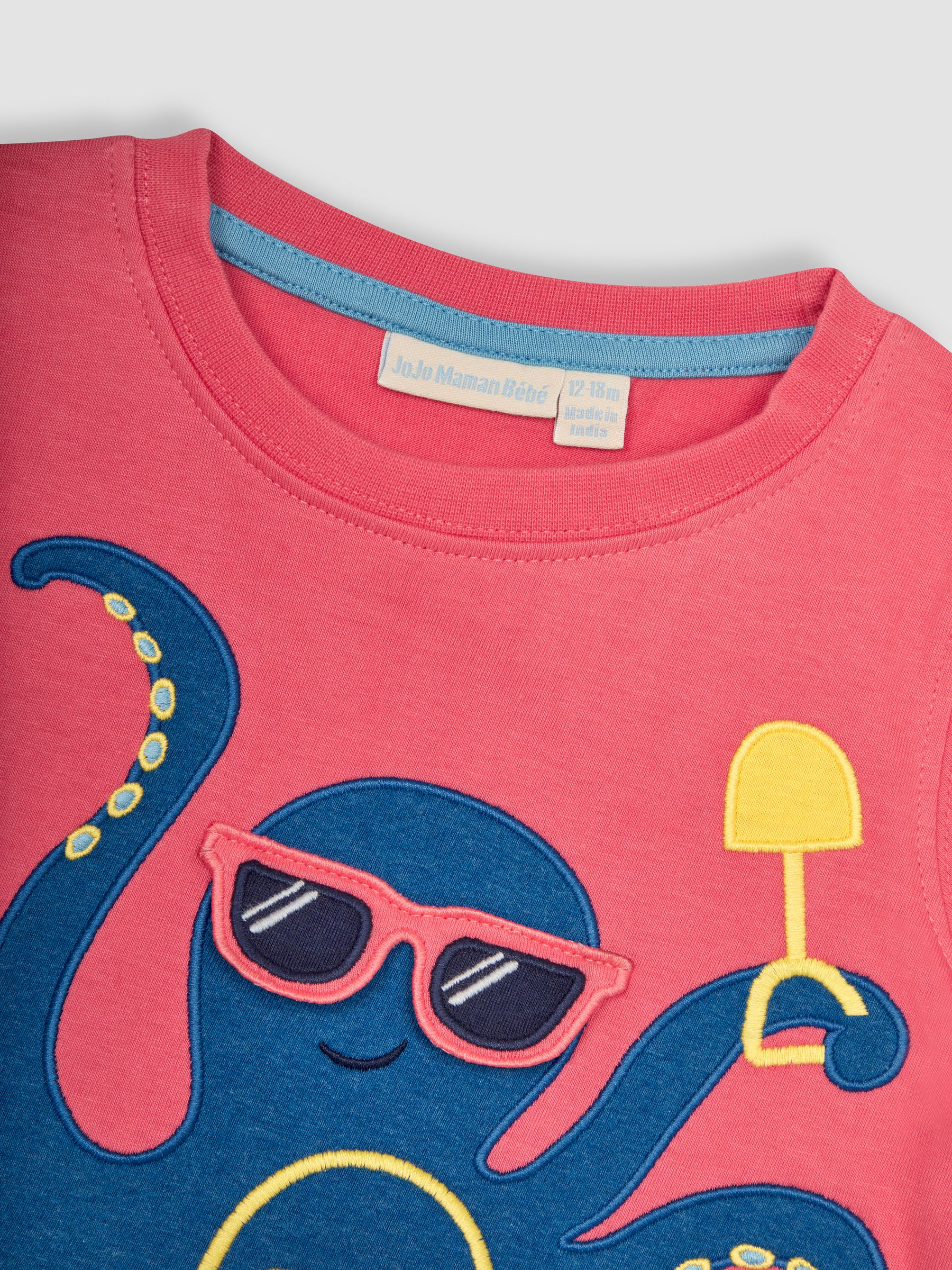 Orange Octopus Interactive Appliqué T-Shirt - Image 3 of 3
