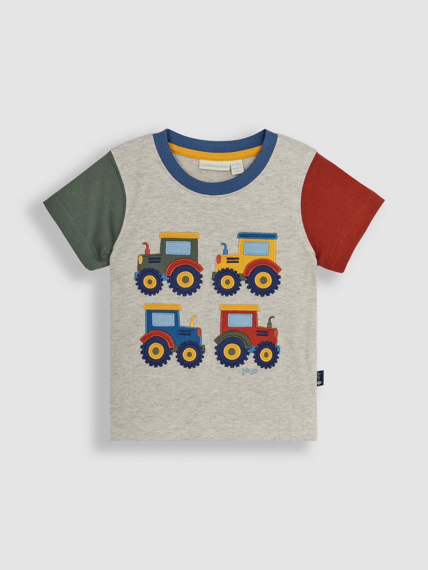 Natural Tractor Appliqué Motif T-Shirt - Image 1 of 4