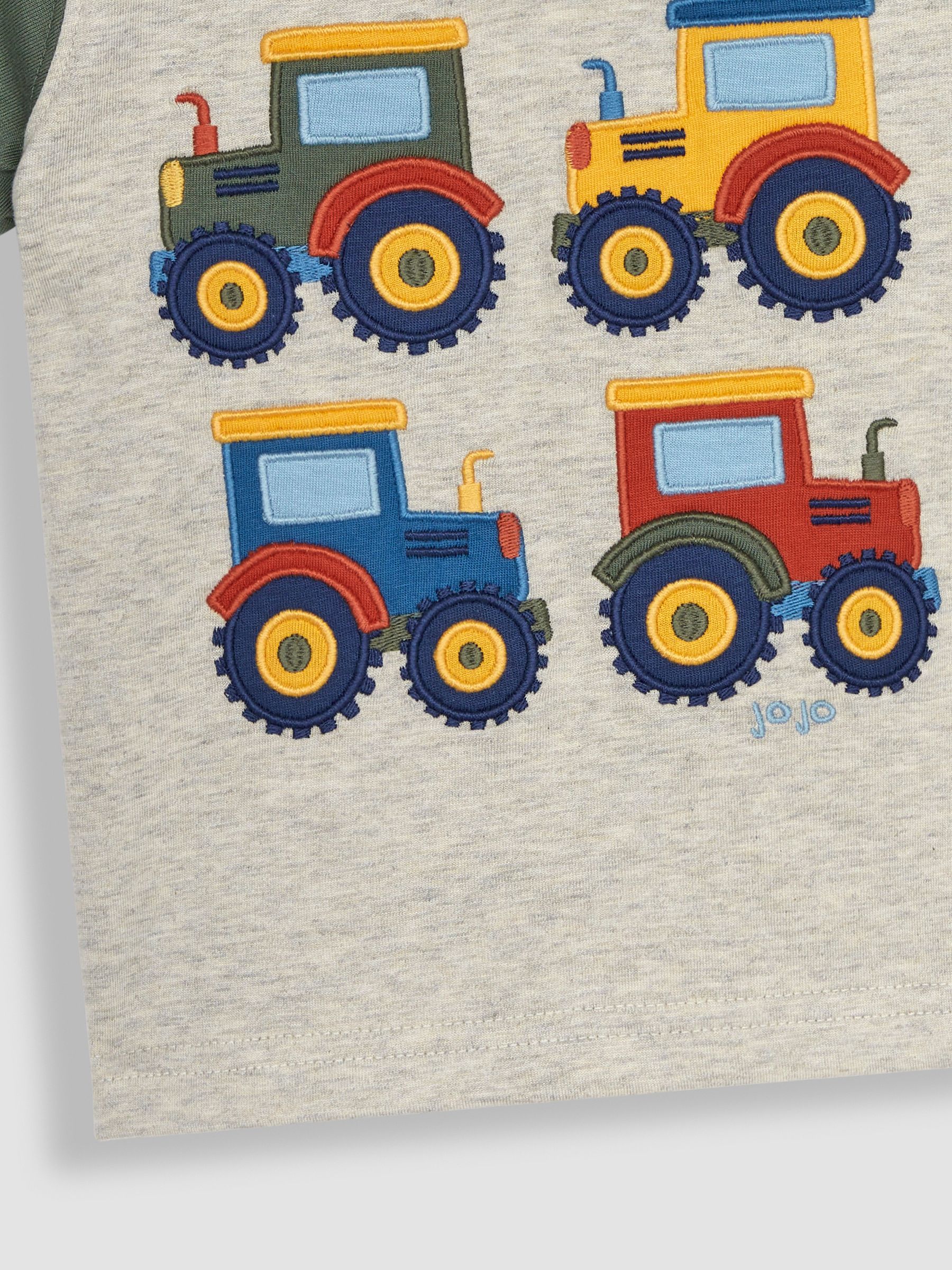 Natural Tractor Appliqué Motif T-Shirt - Image 3 of 4