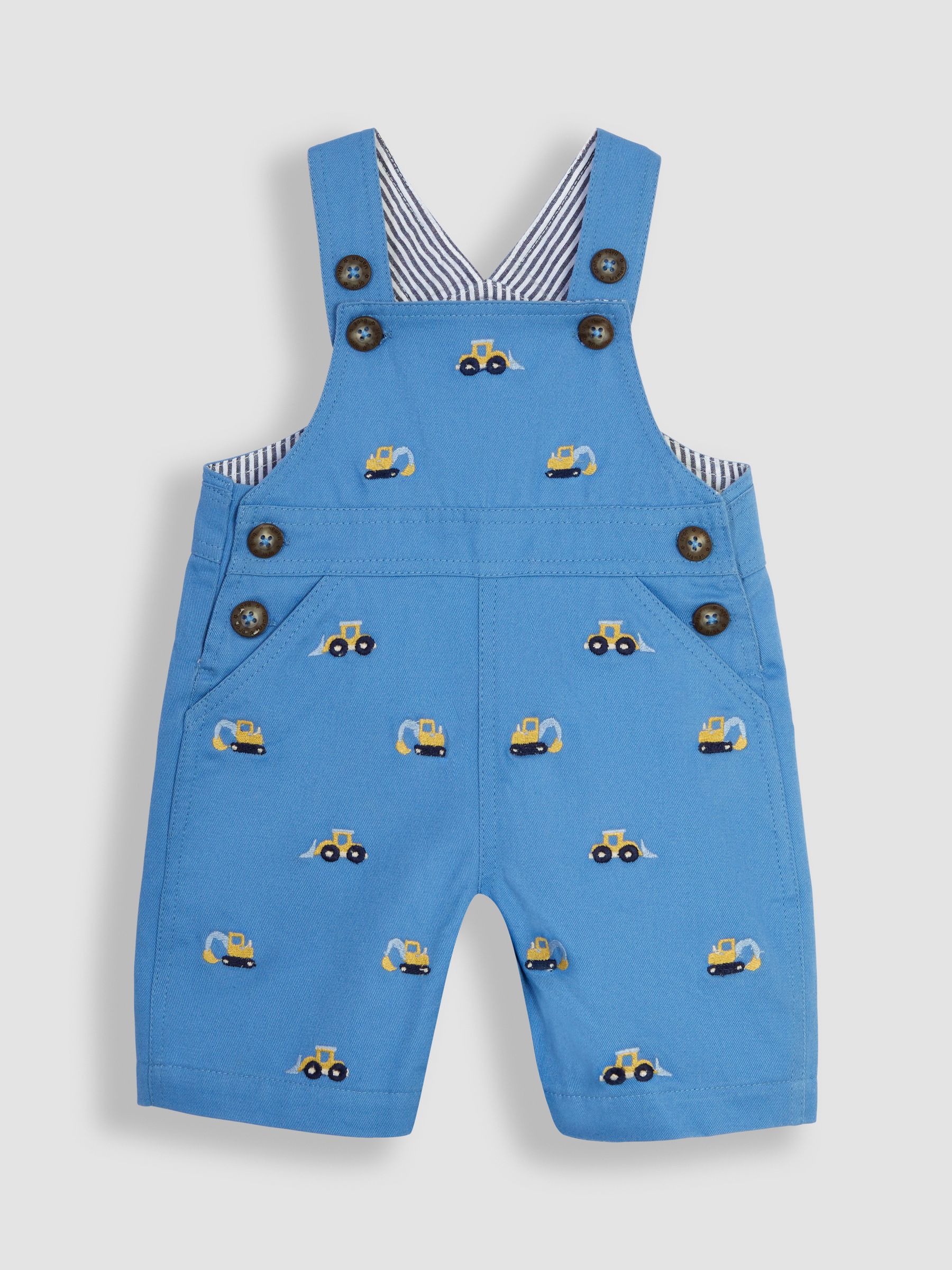 Blue Digger Embroidered Dungarees - Image 2 of 4