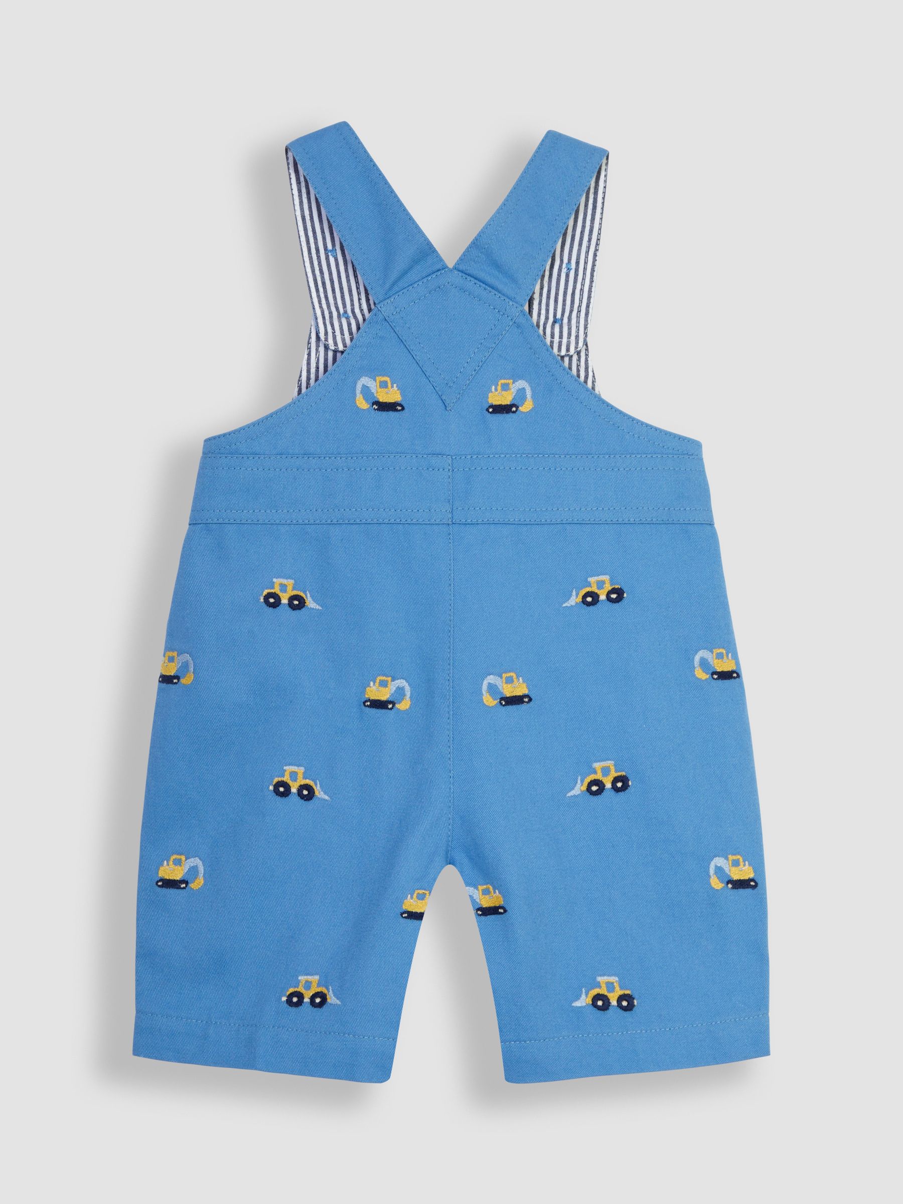 Blue Digger Embroidered Dungarees - Image 3 of 4