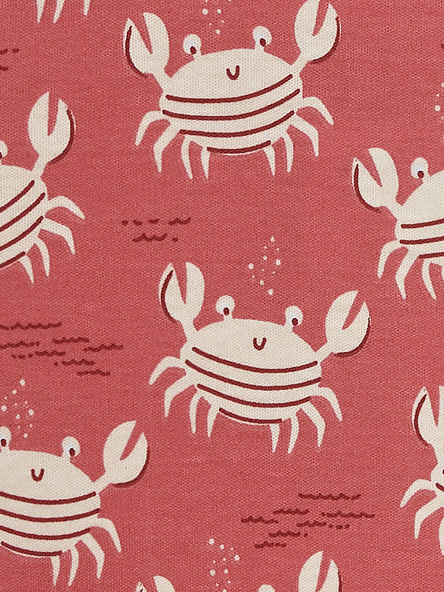 Orange Nautical Crabs Contrast Pocket T-Shirt - Image 3 of 6