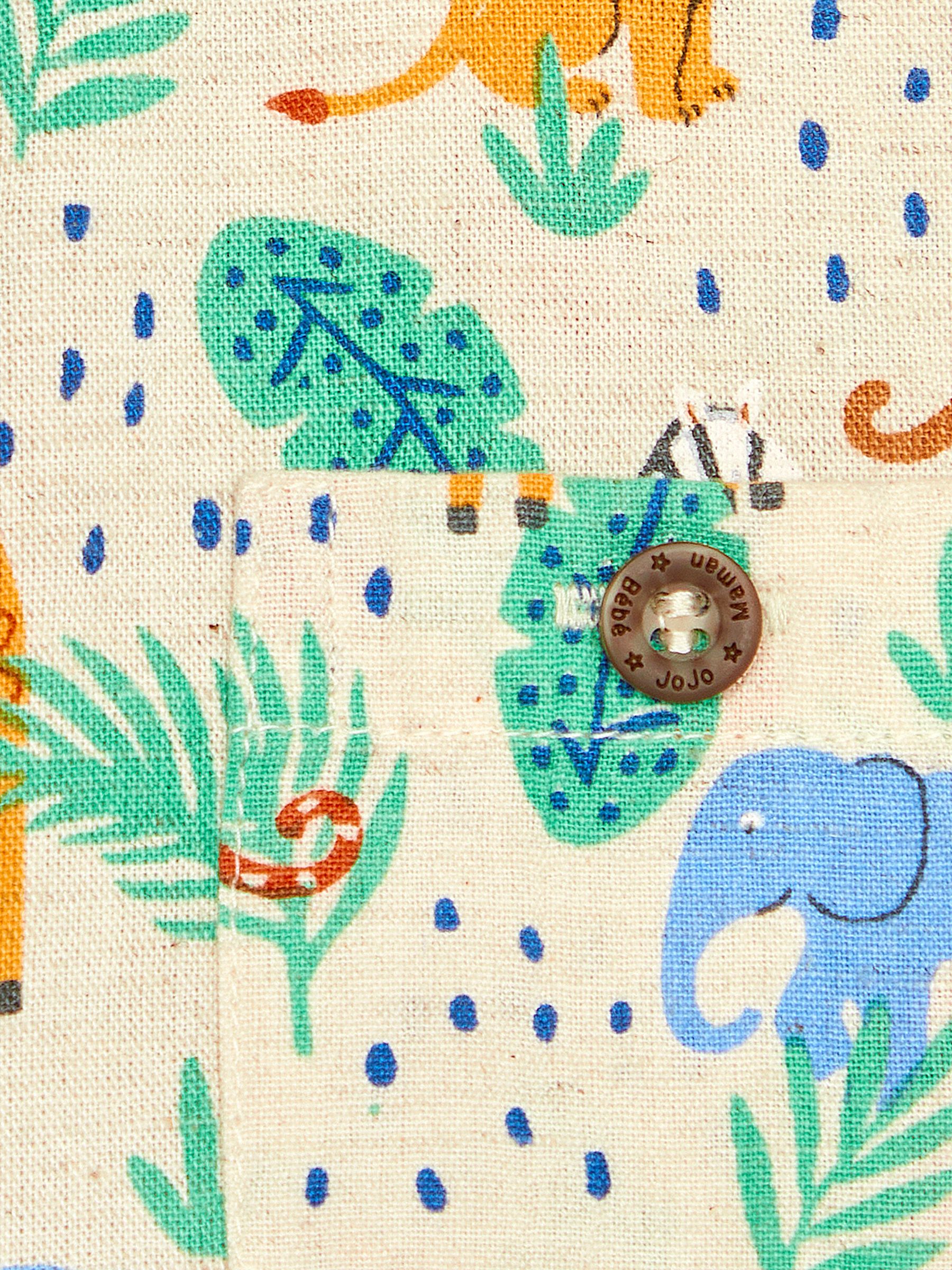 Natural Safari Animals Printed Short Sleeve Shirt - Image 3 of 3
