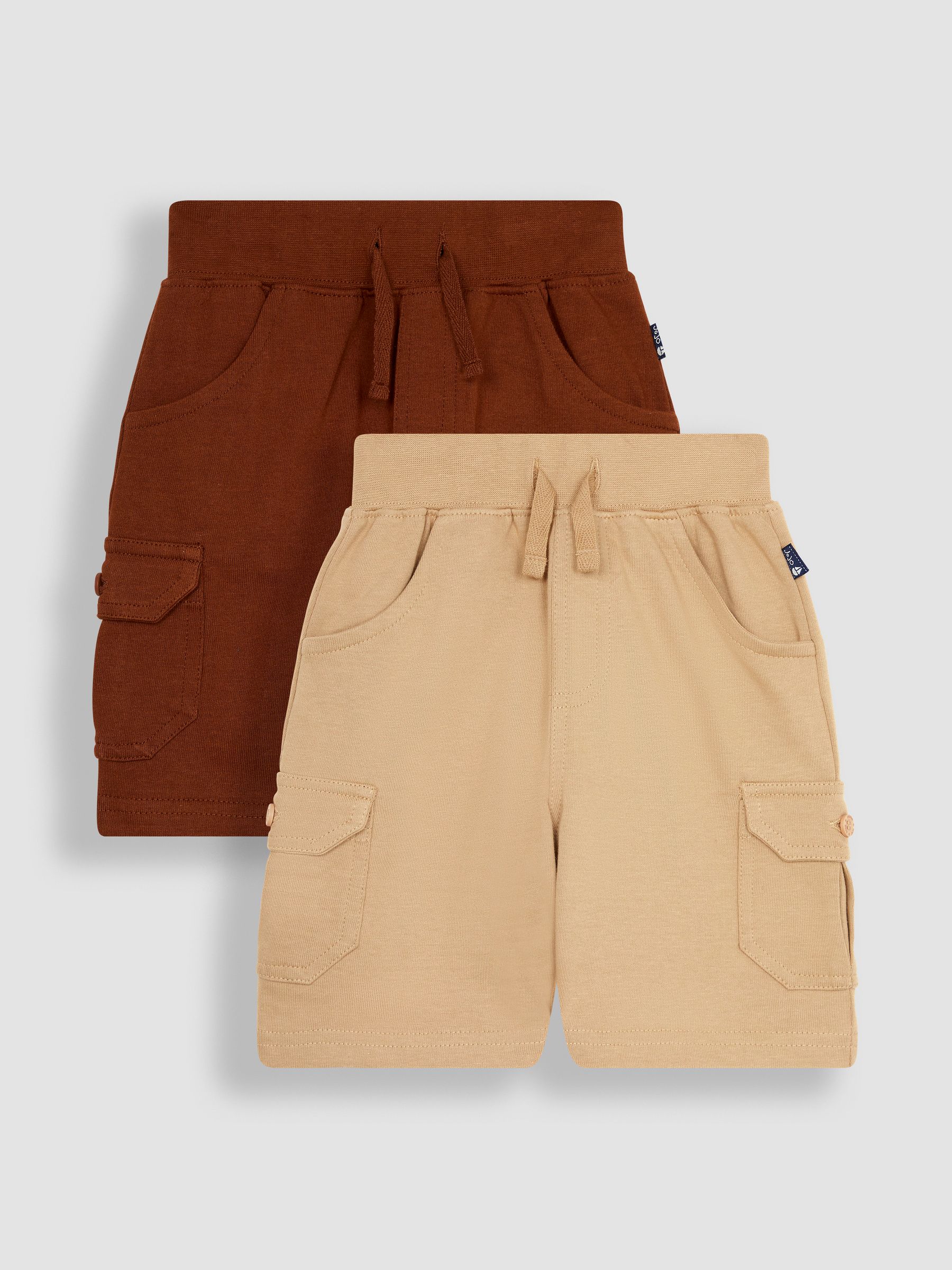 Brown 2-Pack Jersey Cargo Shorts - Image 1 of 4