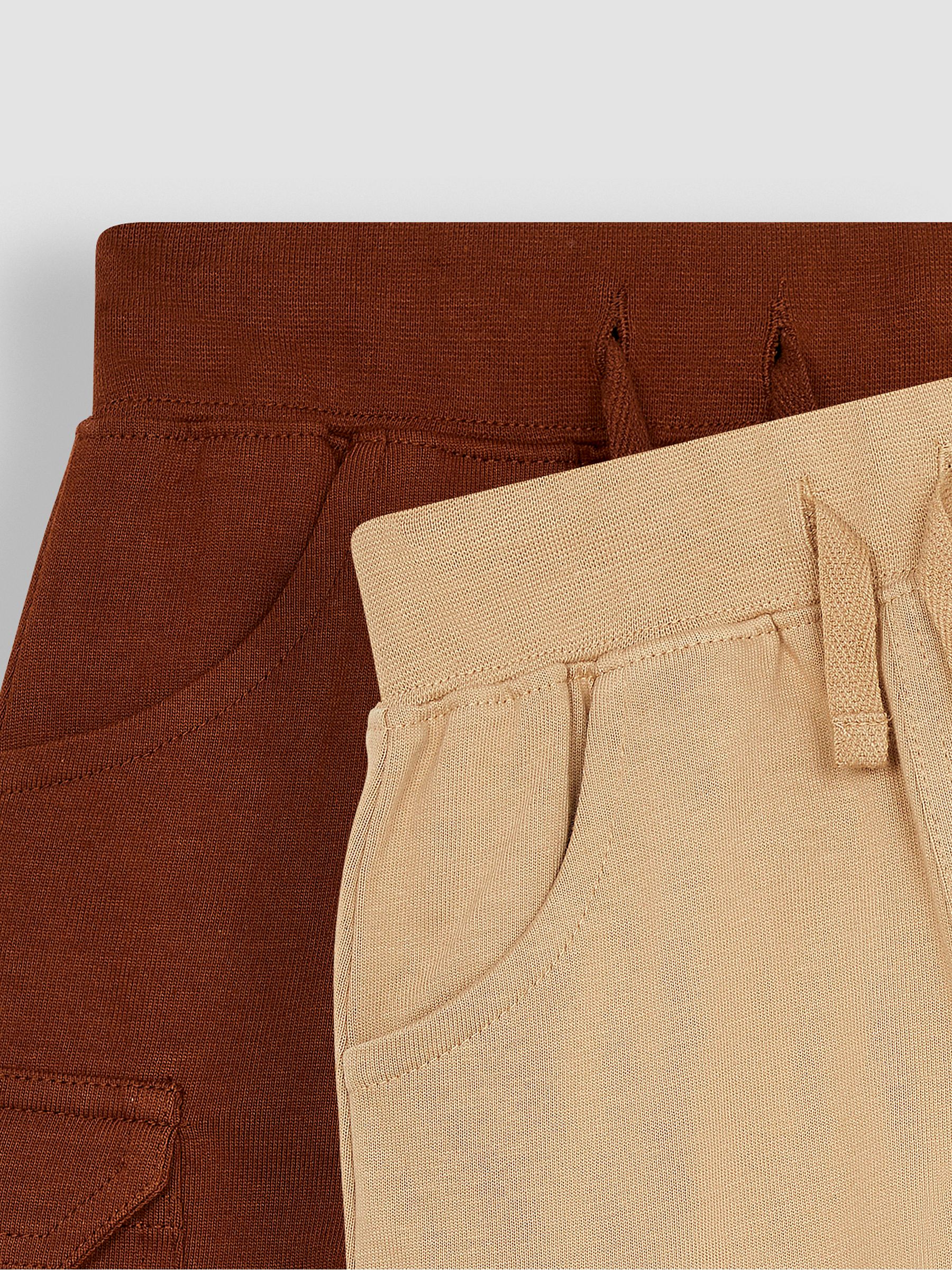 Brown 2-Pack Jersey Cargo Shorts - Image 4 of 4