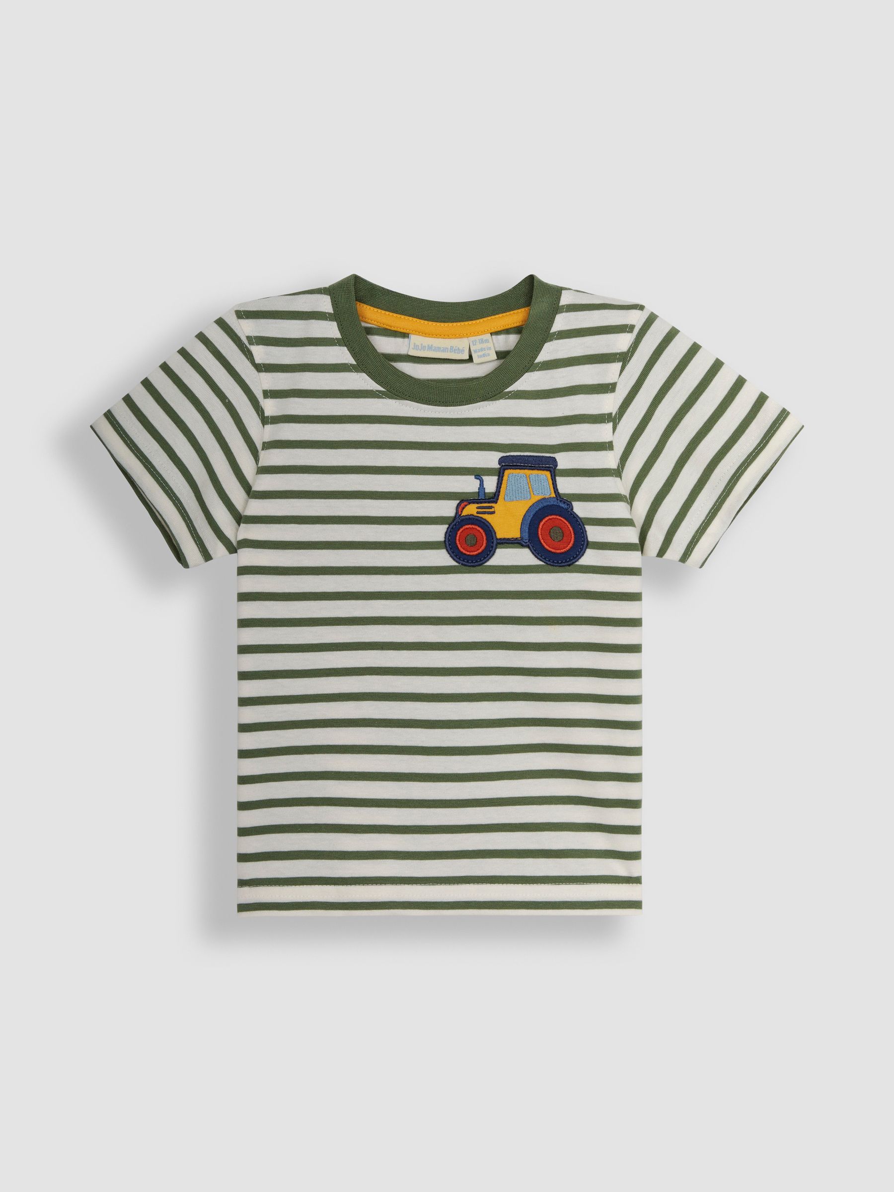 Ecru Tractor Appliqué Pocket T-Shirt - Image 1 of 1