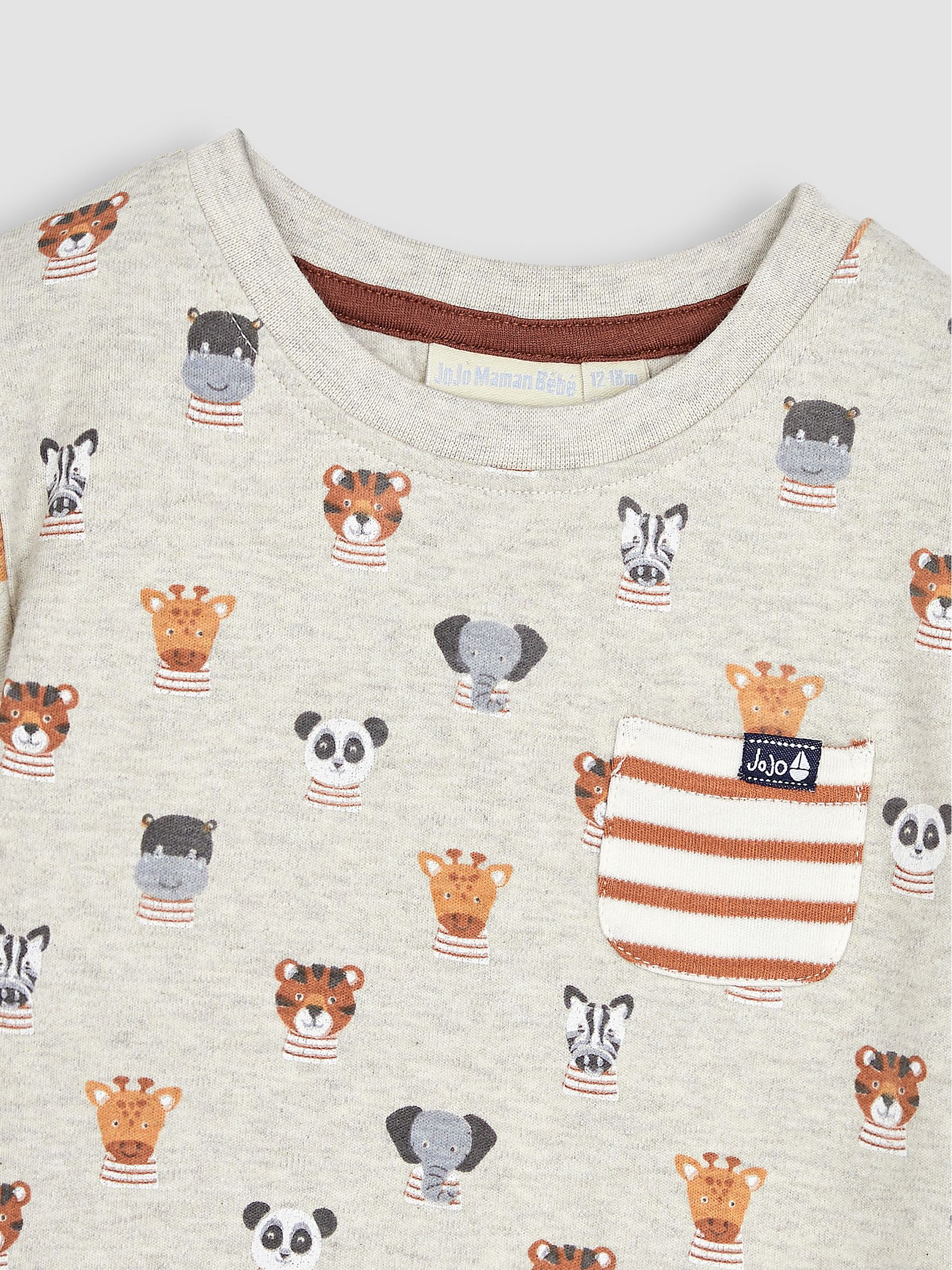 Natural Safari Printed T-Shirt & Shorts Set - Image 6 of 6
