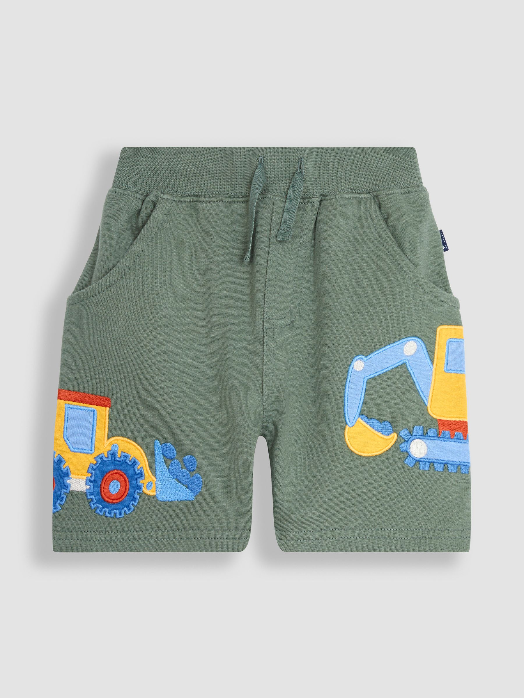 Khaki Green Digger Appliqué Pet in Pocket Shorts - Image 4 of 6