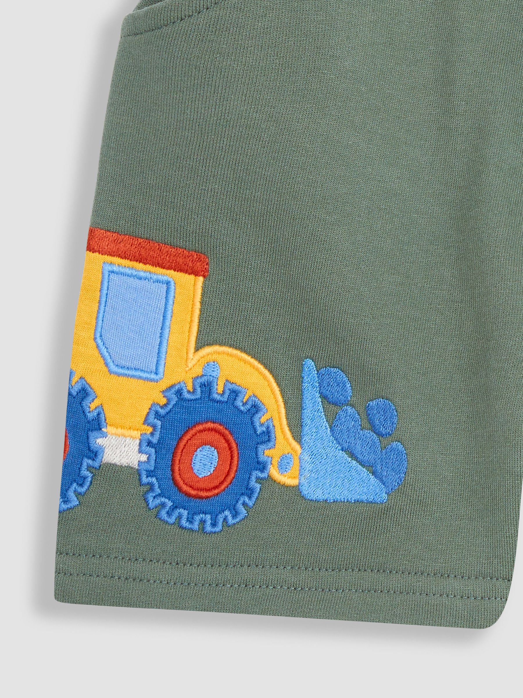 Khaki Green Digger Appliqué Pet in Pocket Shorts - Image 5 of 6