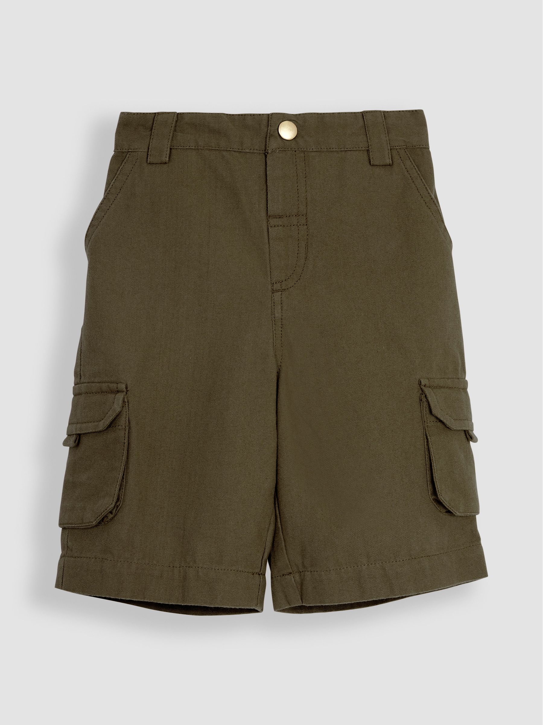 Olive Green Cargo Shorts - Image 3 of 5