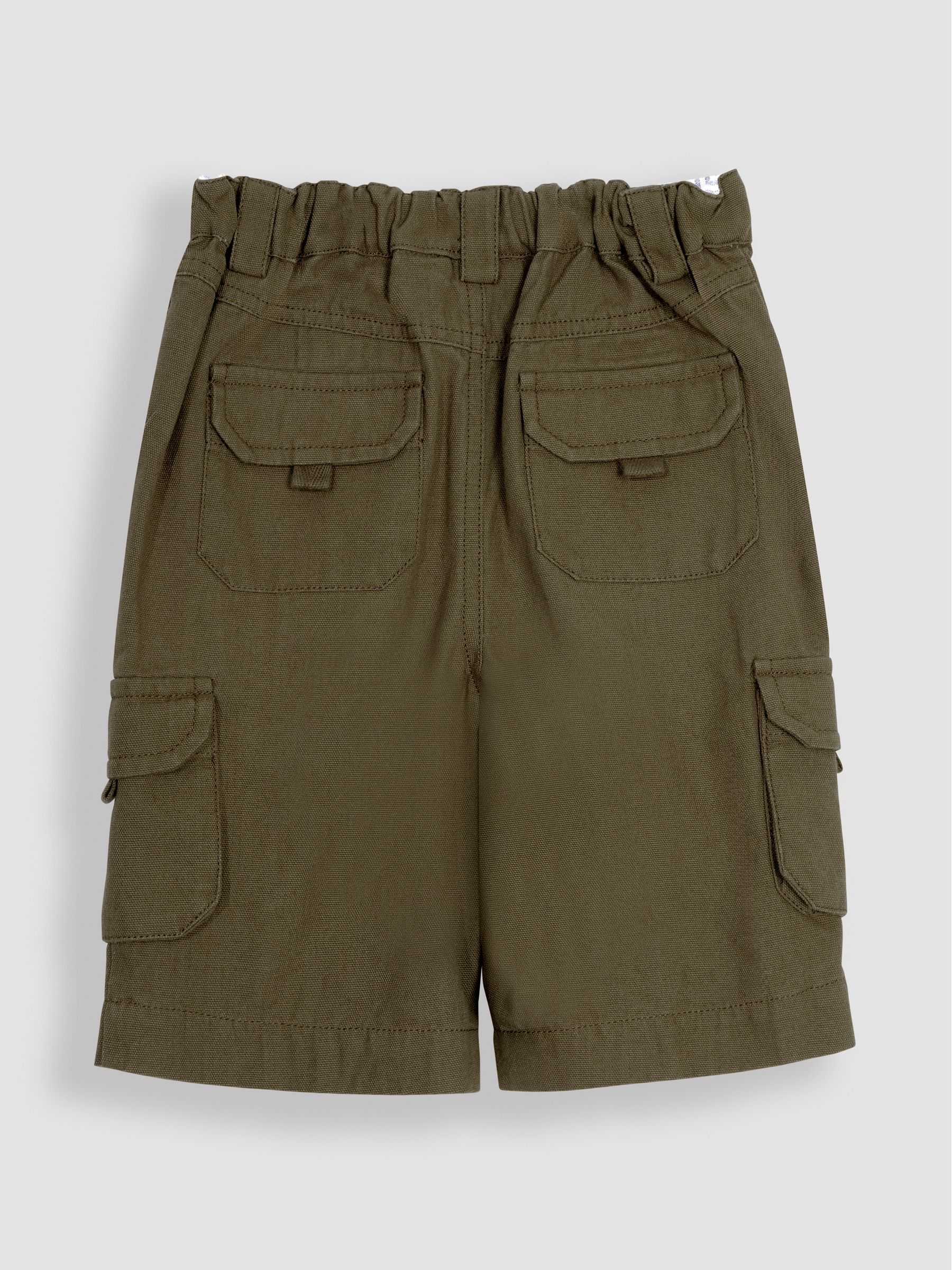 Olive Green Cargo Shorts - Image 4 of 5