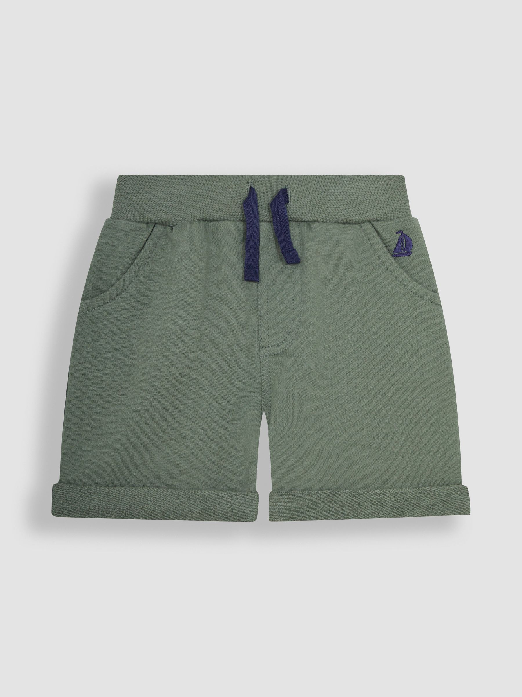 Khaki Green & Navy Blue 2-Pack Jogger Shorts - Image 3 of 4