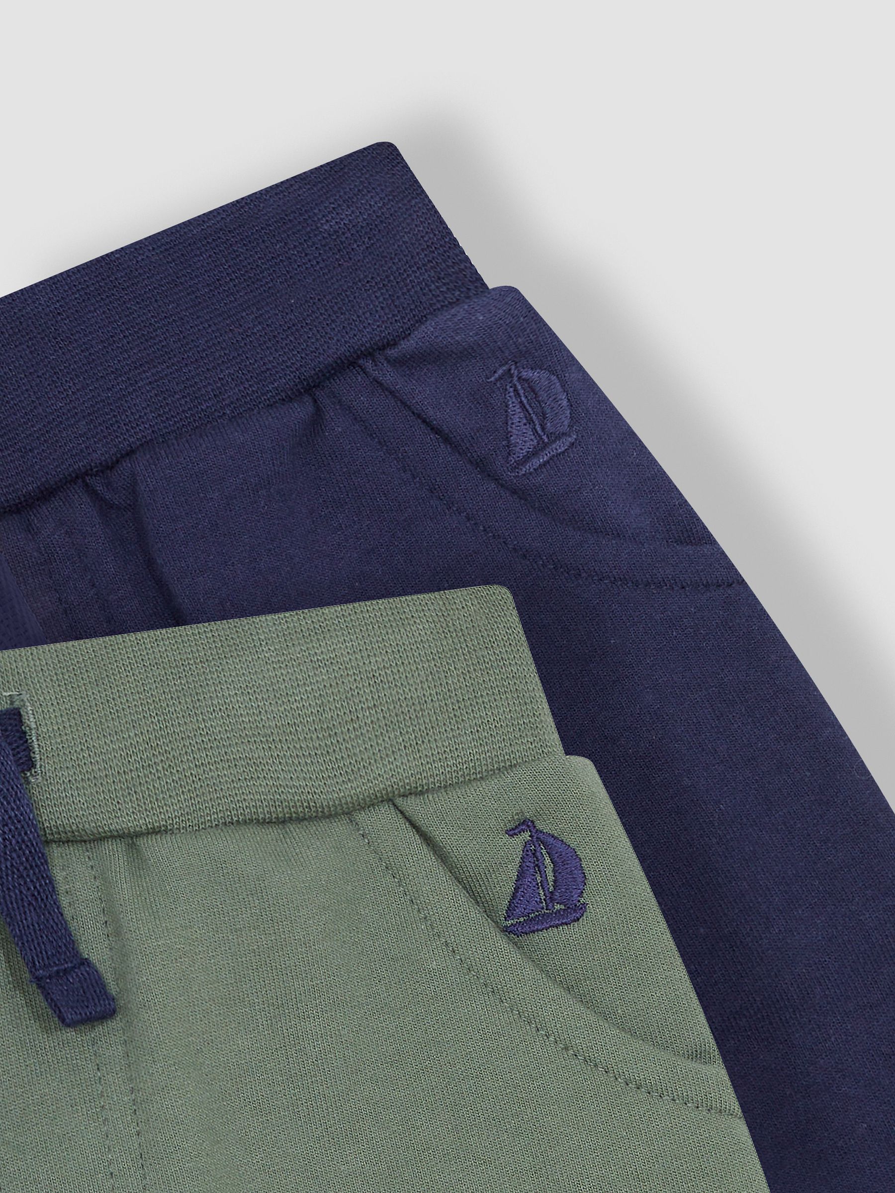 Khaki Green & Navy Blue 2-Pack Jogger Shorts - Image 4 of 4