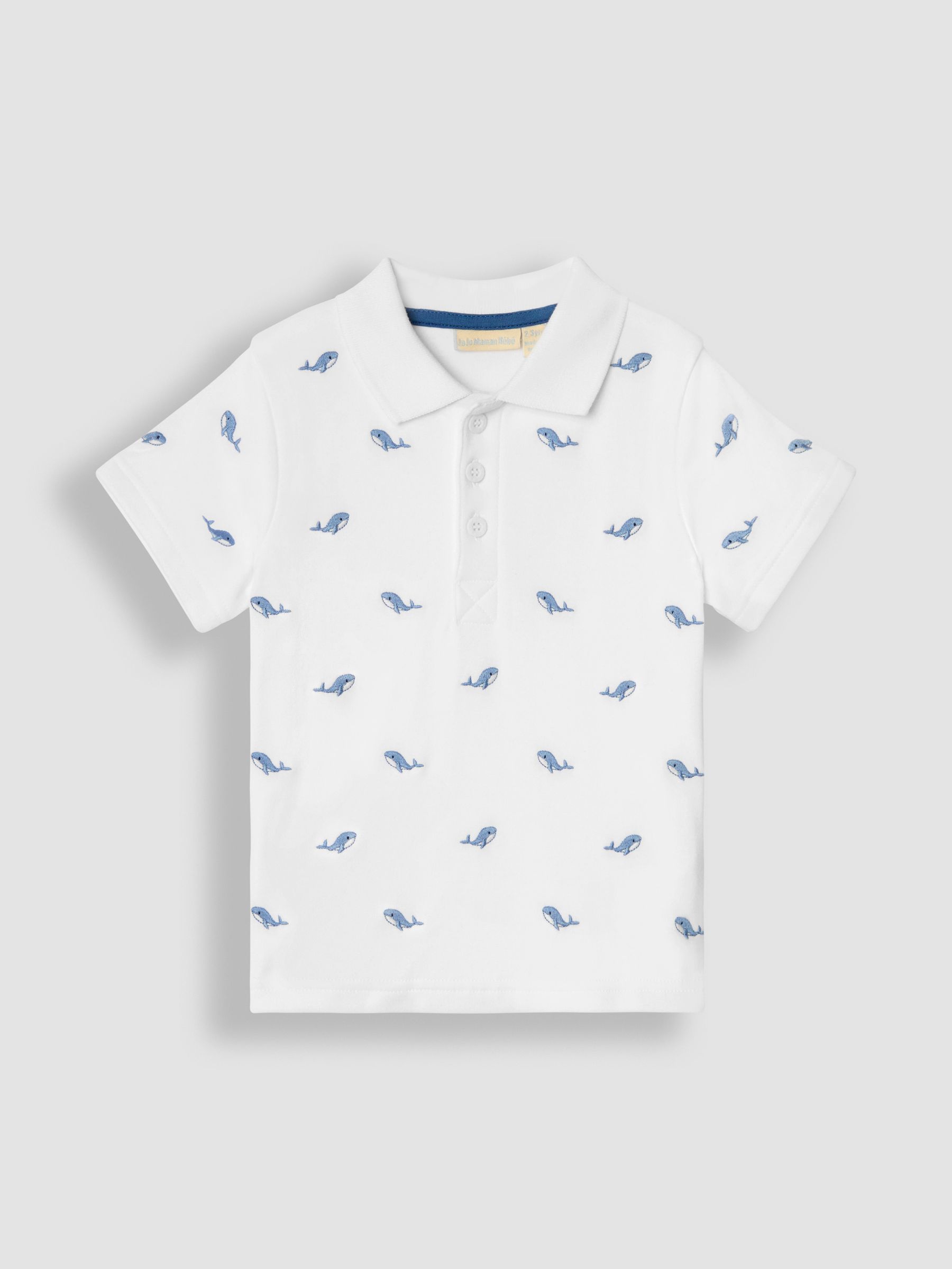White Whale Short Sleeve Embroidered Polo Shirt - Image 1 of 4