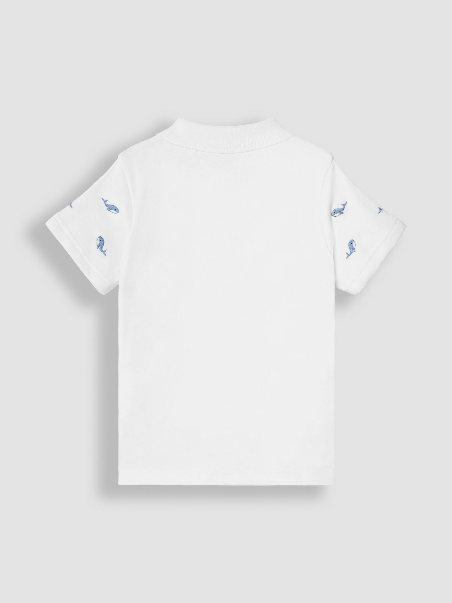 White Whale Short Sleeve Embroidered Polo Shirt - Image 2 of 4