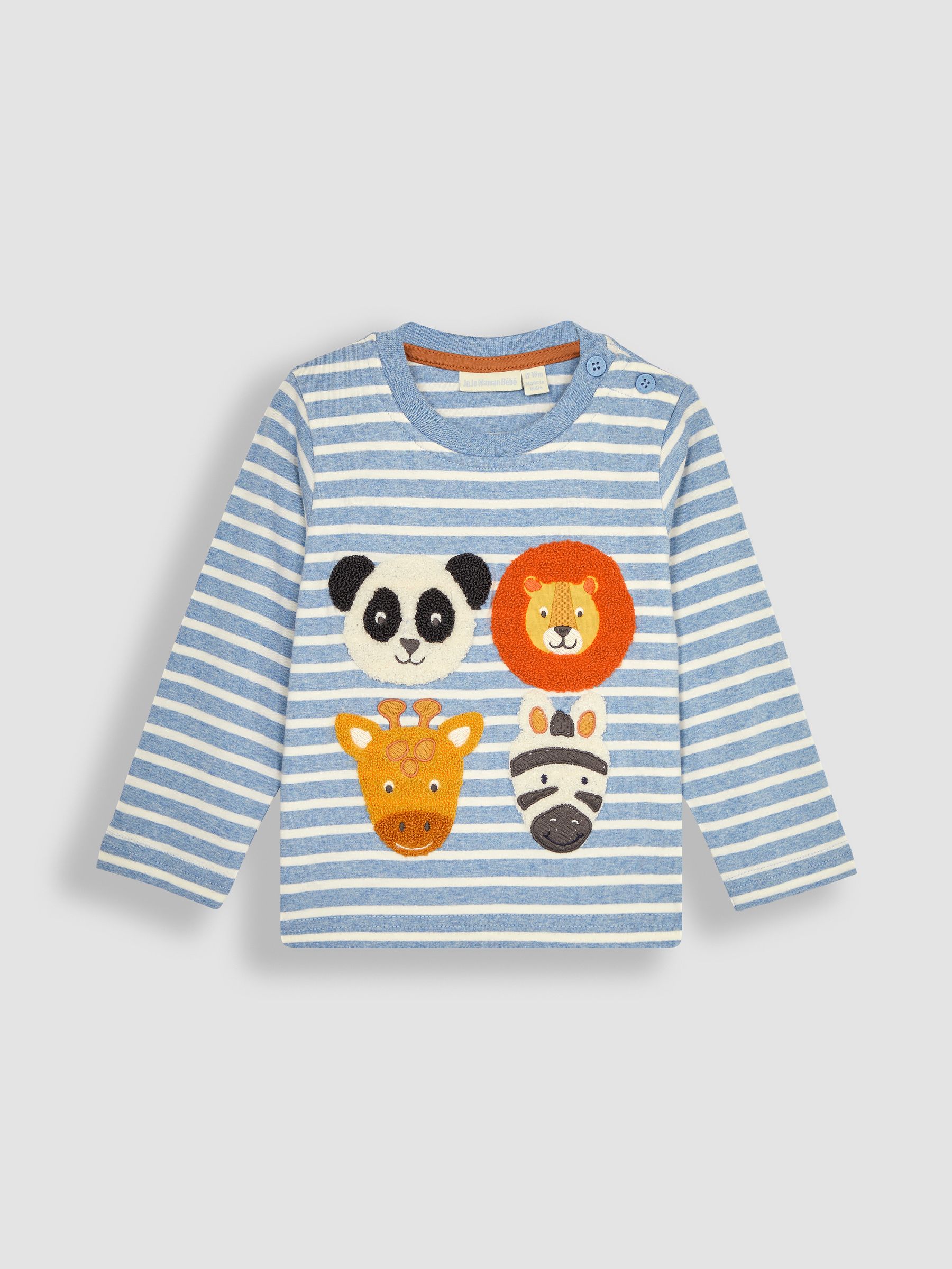 Blue Safari Animal Appliqué Top - Image 1 of 3