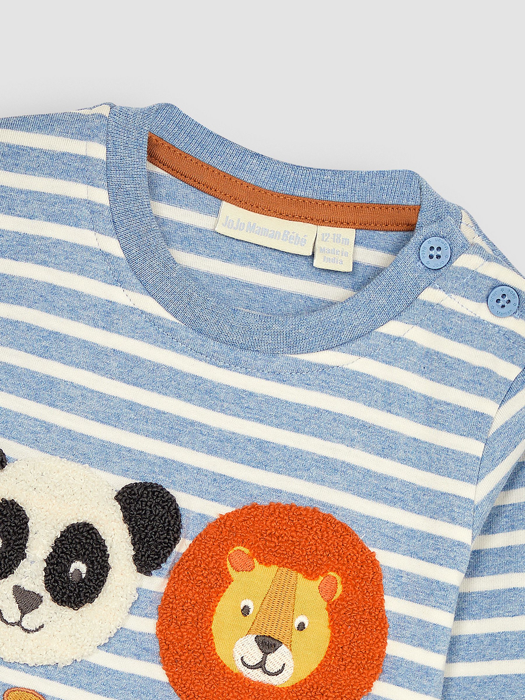 Blue Safari Animal Appliqué Top - Image 2 of 3
