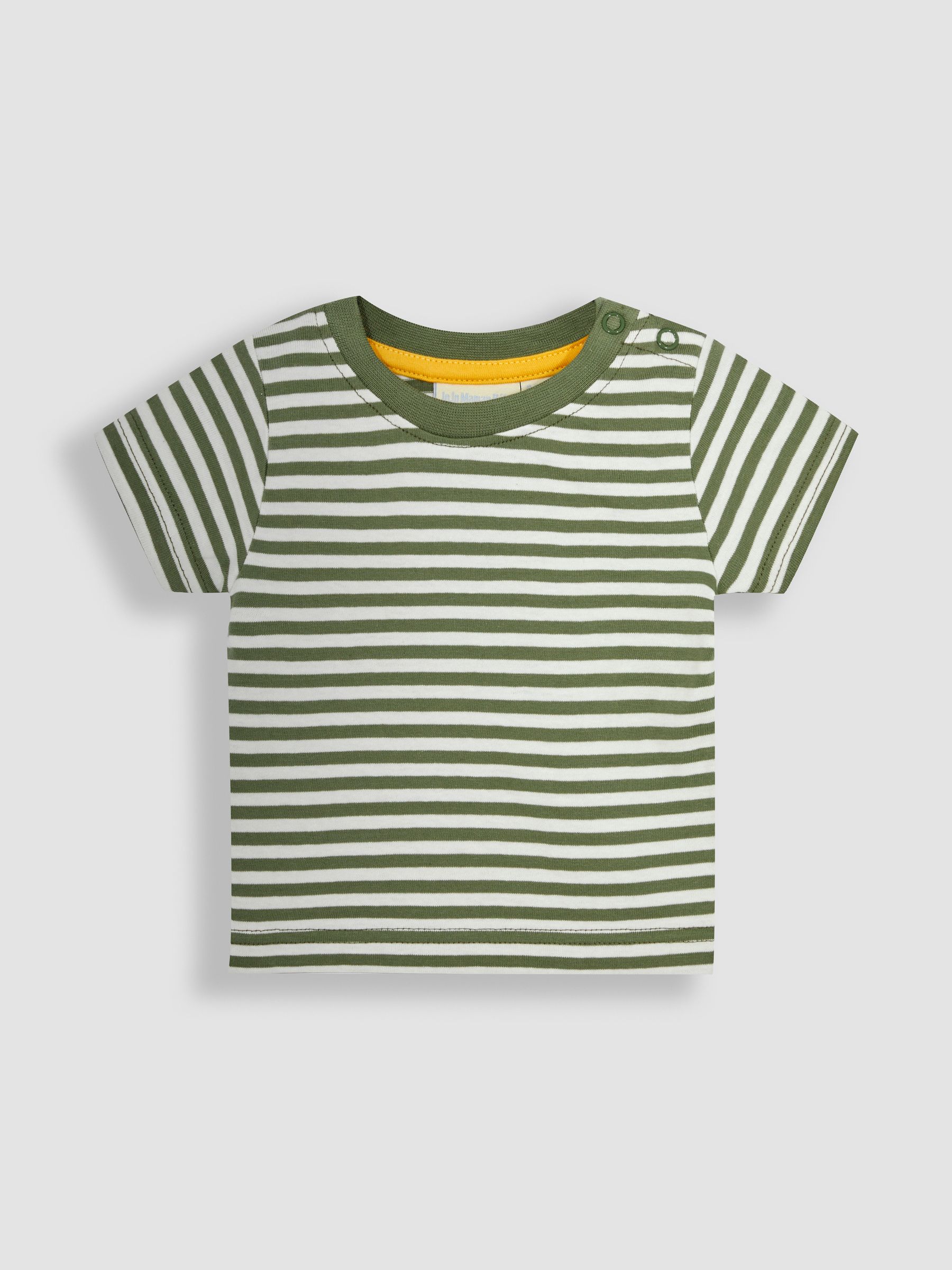 Natural 2-Piece Farm Vehicles Dungarees & T-Shirt Set - Image 5 of 6
